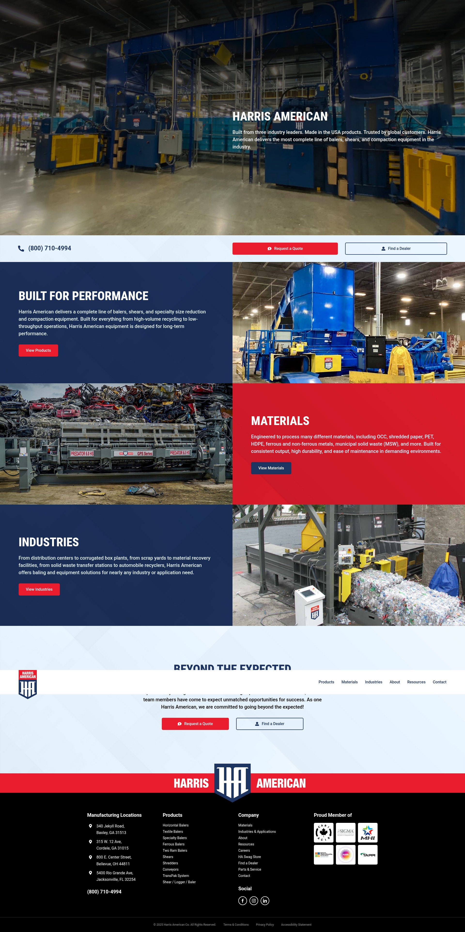 Screenshot of intl-baler.com