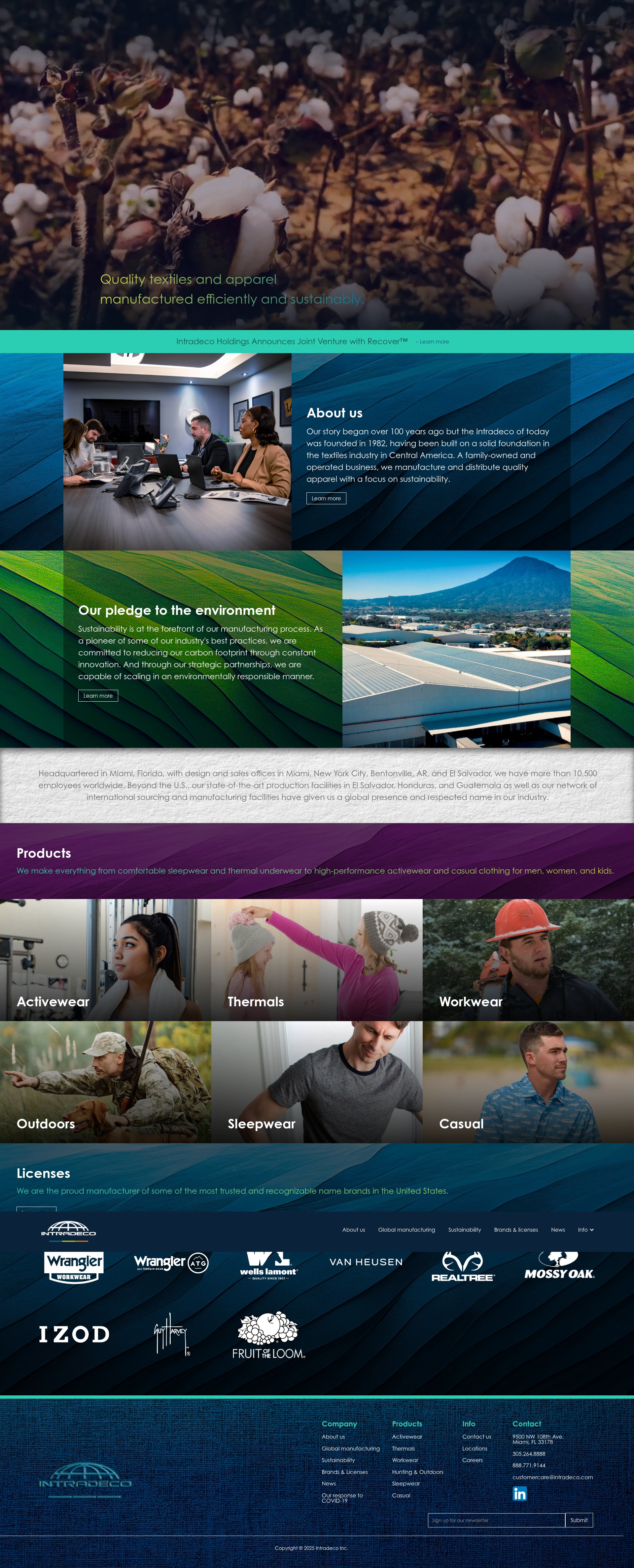 Screenshot of intradeco.com