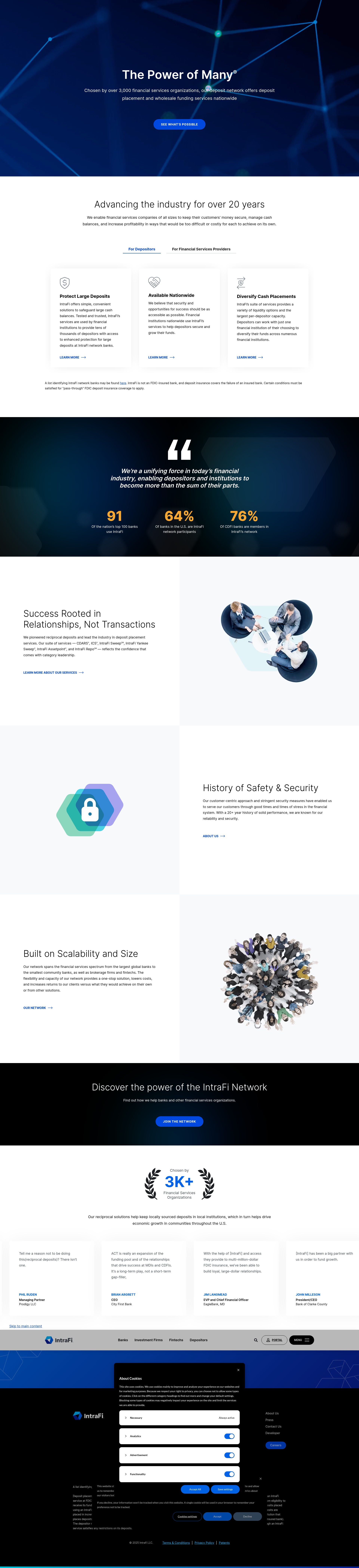 Screenshot of intrafi.com