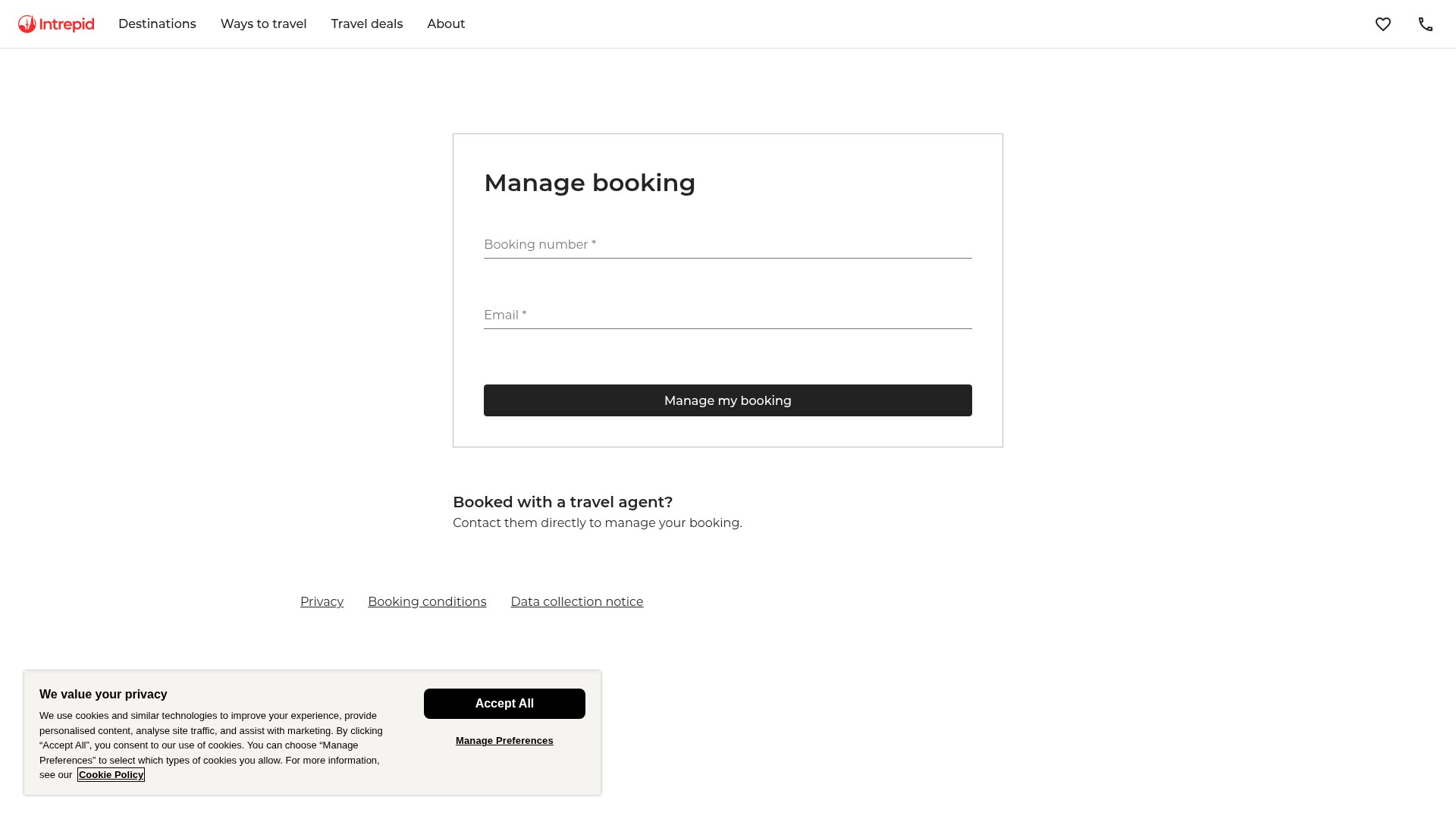 Screenshot of intrepidtravel.com