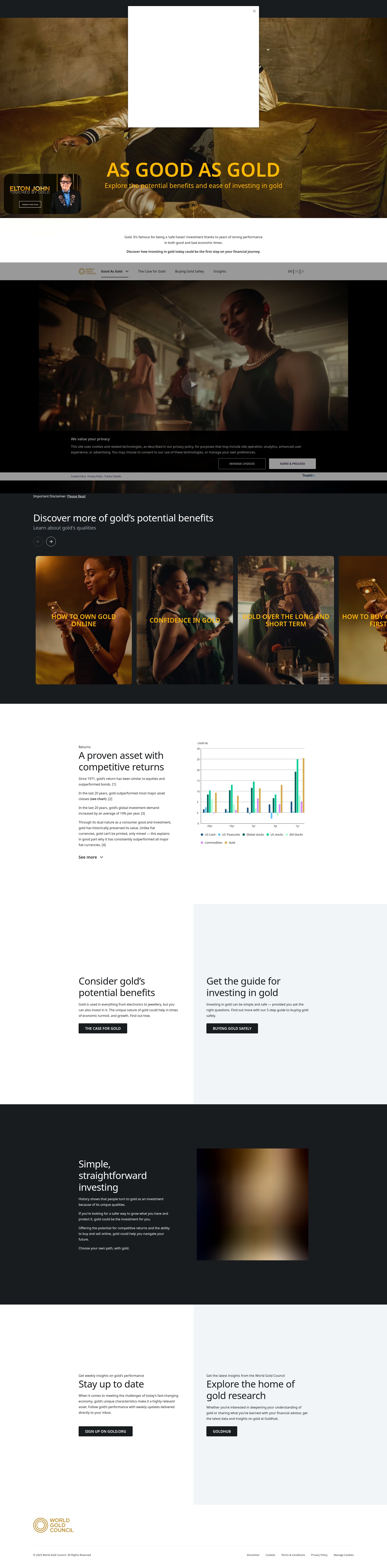 Screenshot of invest.gold