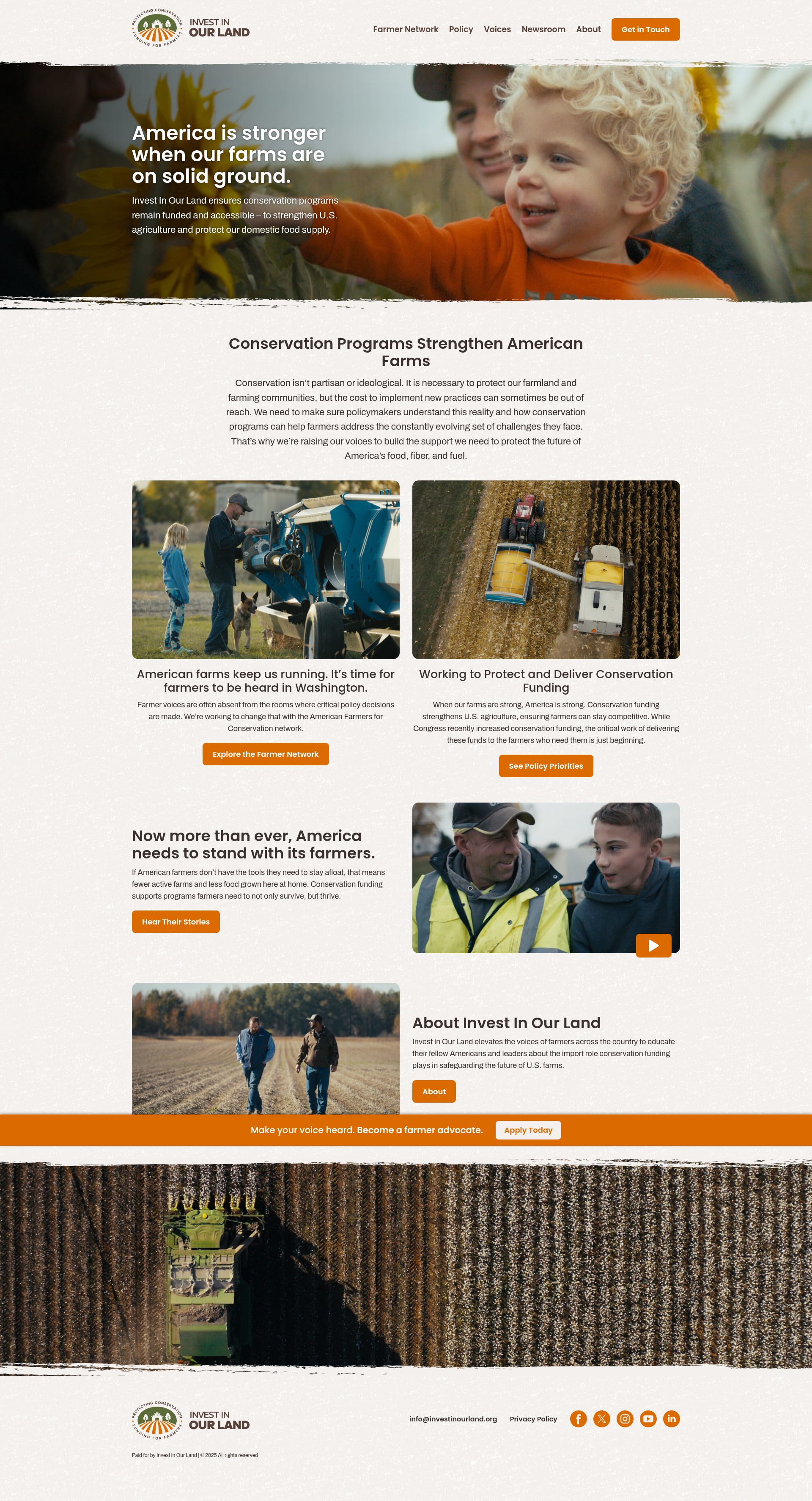 Screenshot of investinourland.org