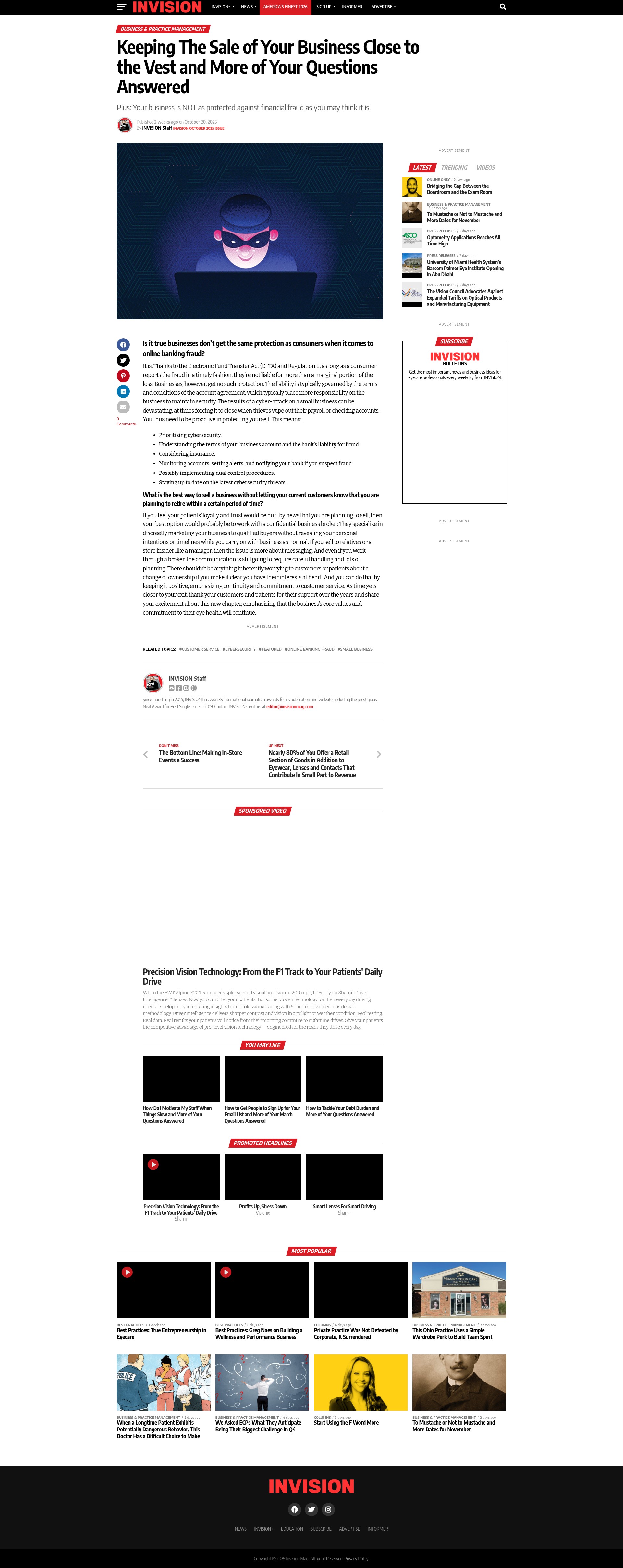 Screenshot of invisionmag.com