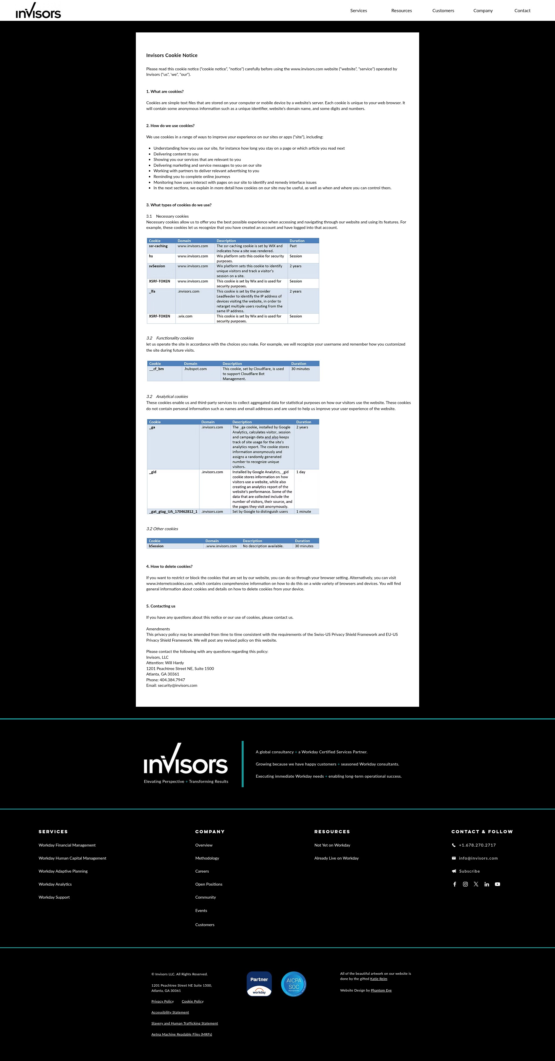 Screenshot of invisors.com