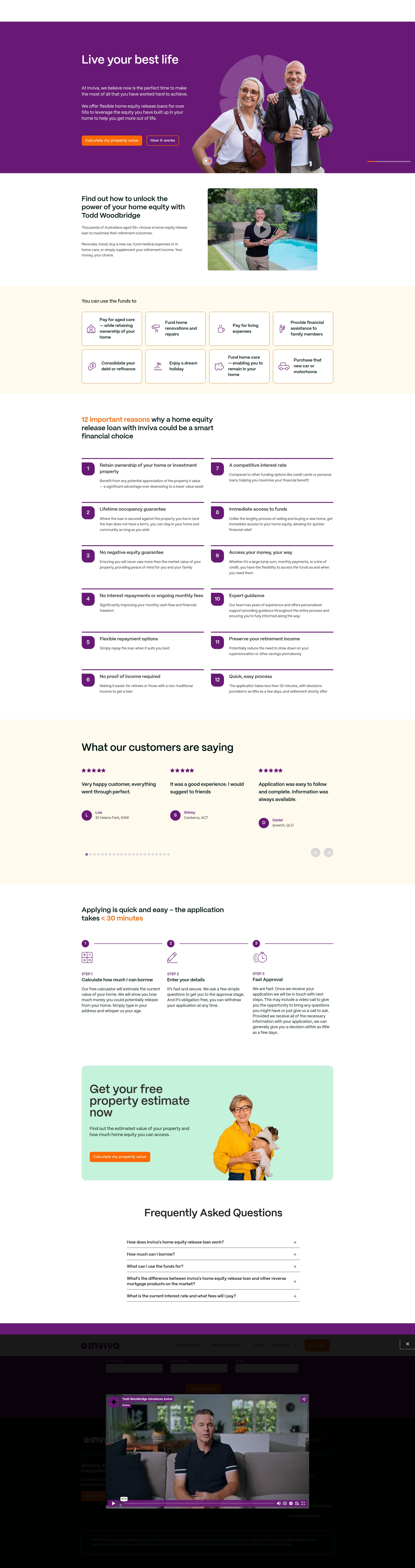 Screenshot of inviva.com.au