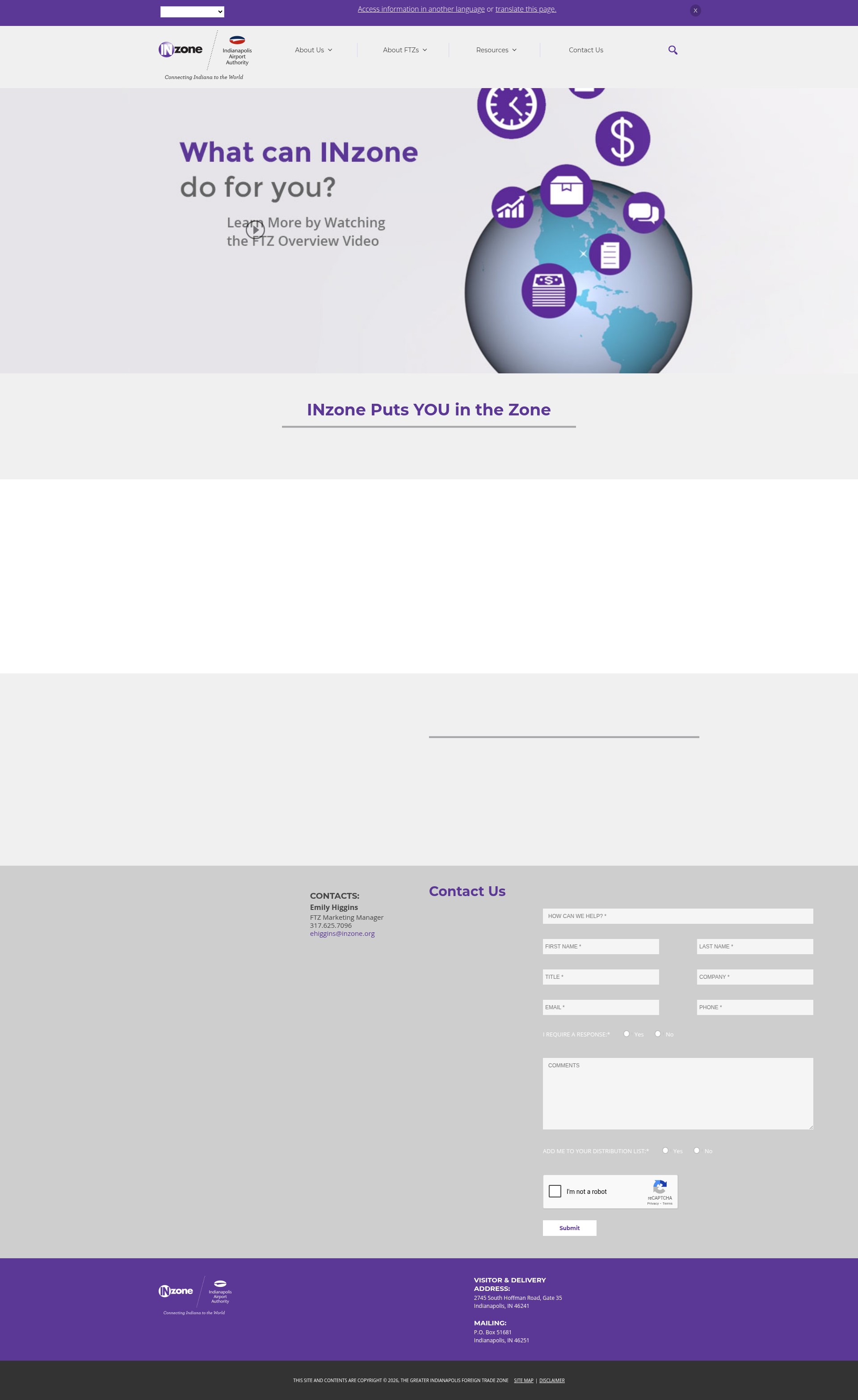 Screenshot of inzone.org