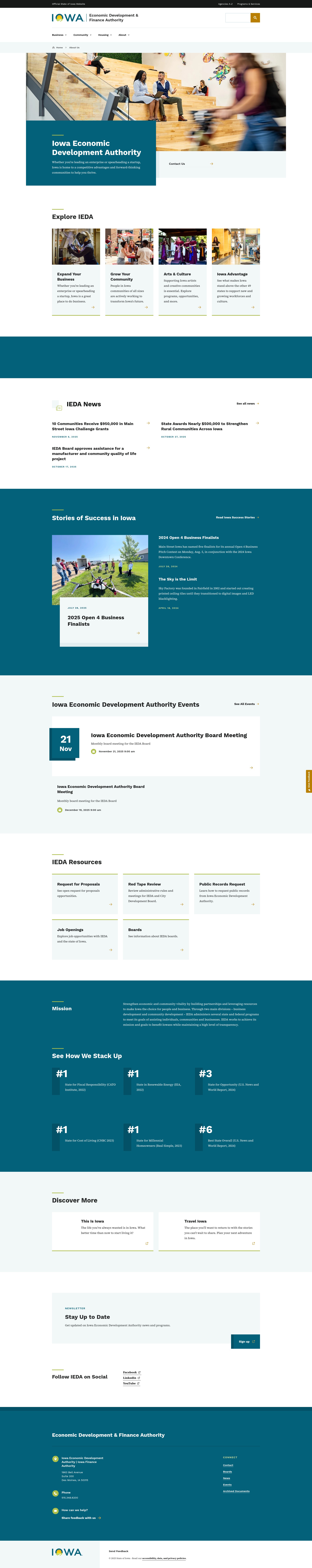 Screenshot of iowaeda.com