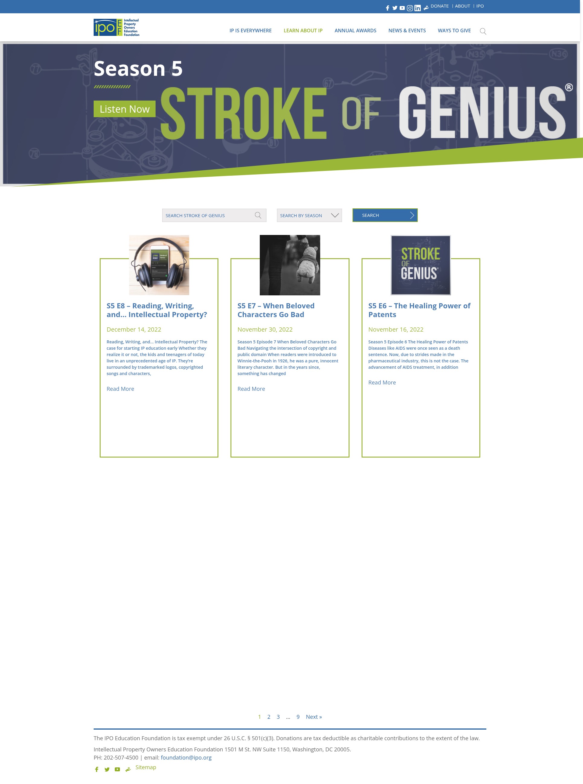 Screenshot of ipoef.org
