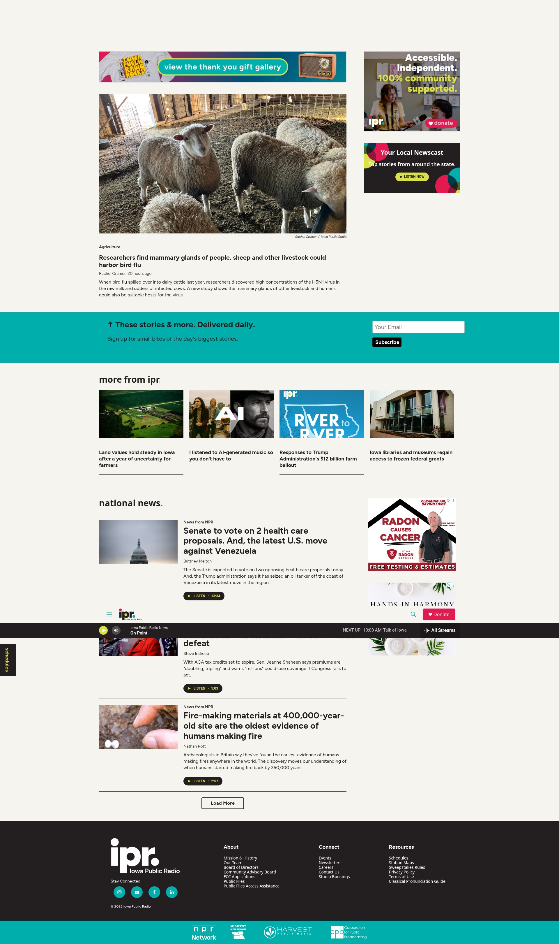 Screenshot of ipr.org