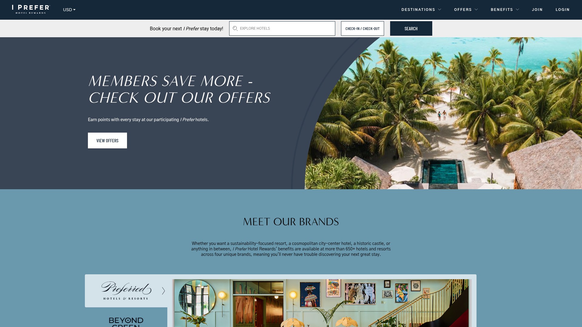 Screenshot of iprefer.com