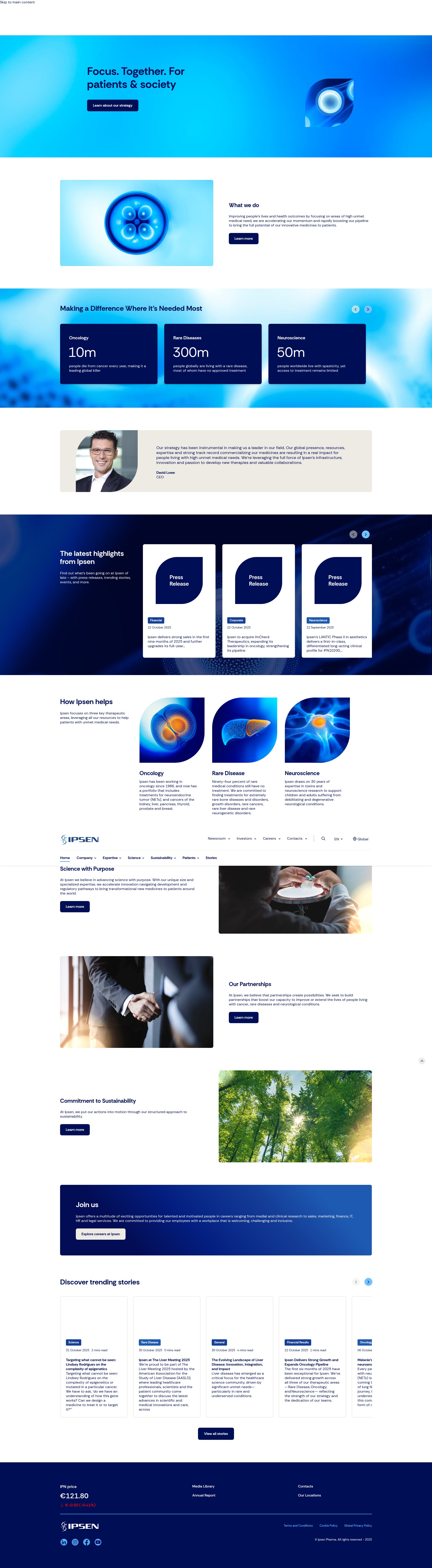 Screenshot of ipsen.com