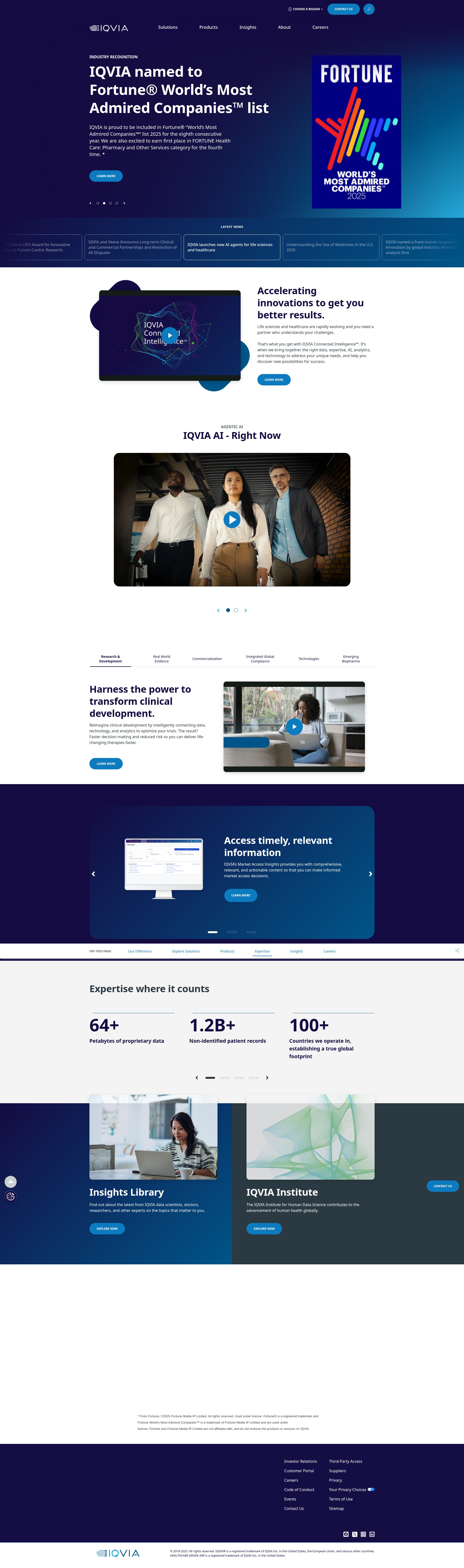 Screenshot of iqvia.com