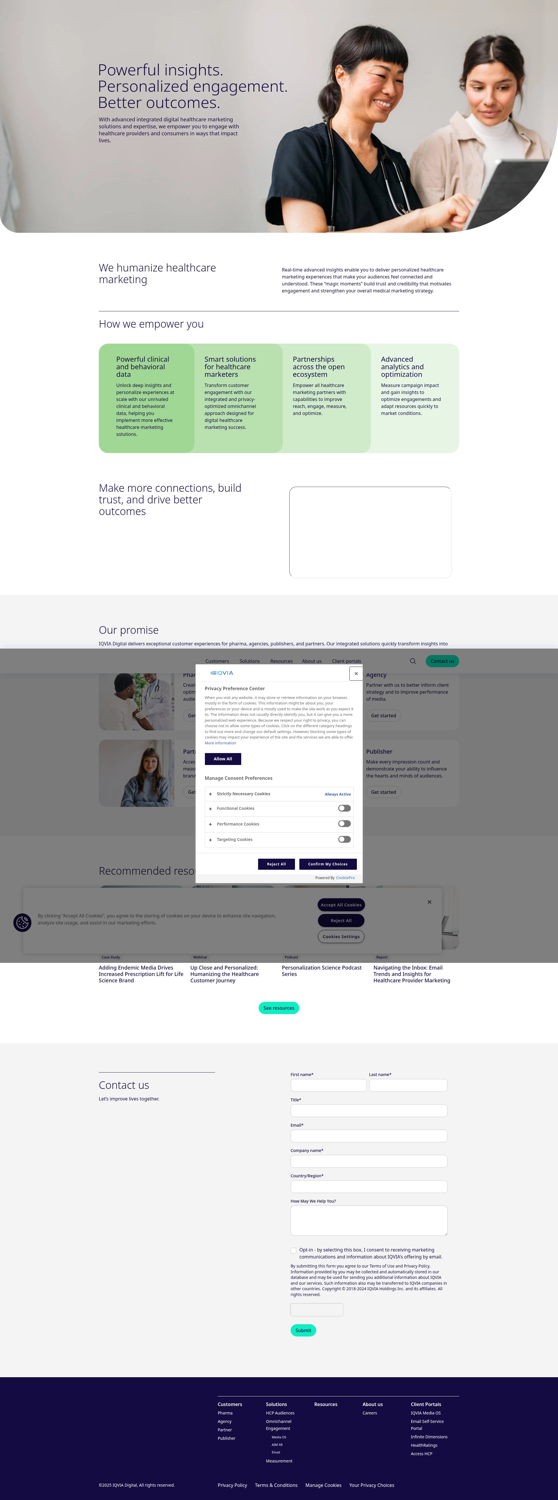 Screenshot of iqviadigital.com
