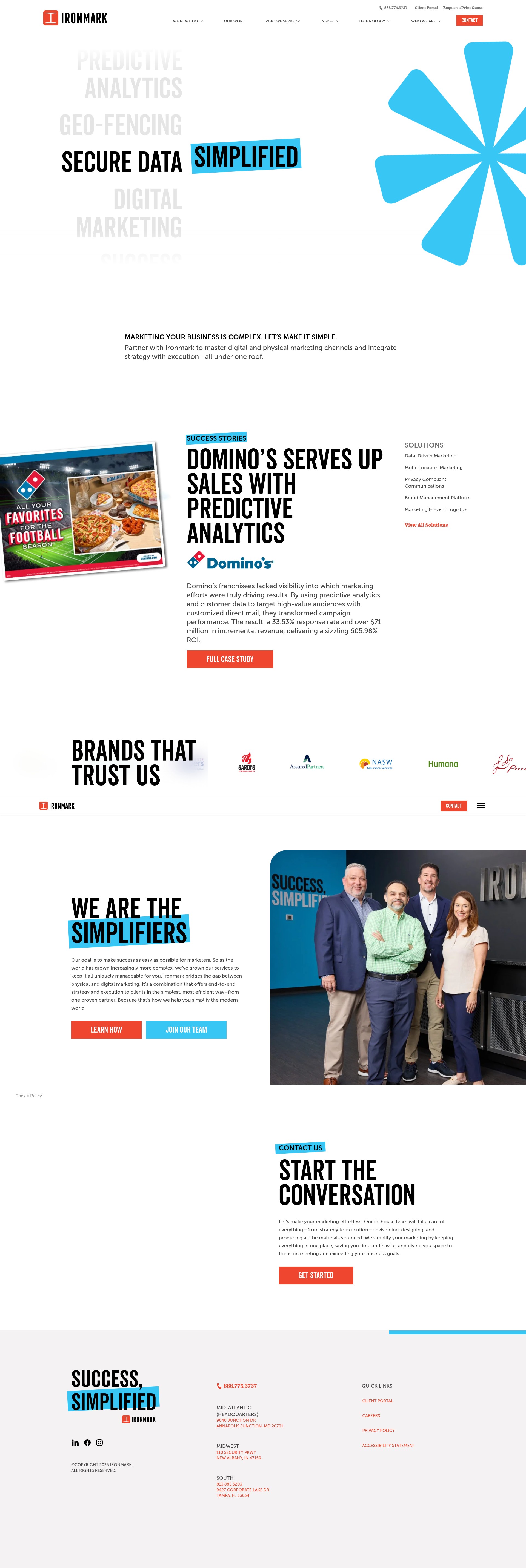 Screenshot of ironmarkusa.com
