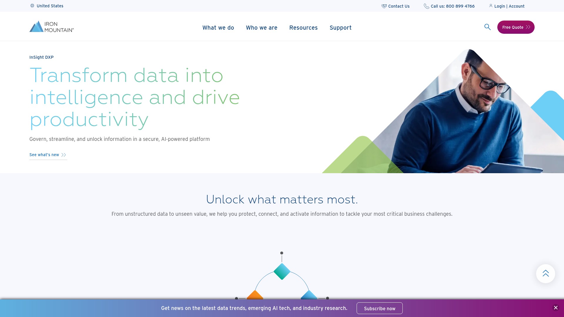 Screenshot of ironmountain.com