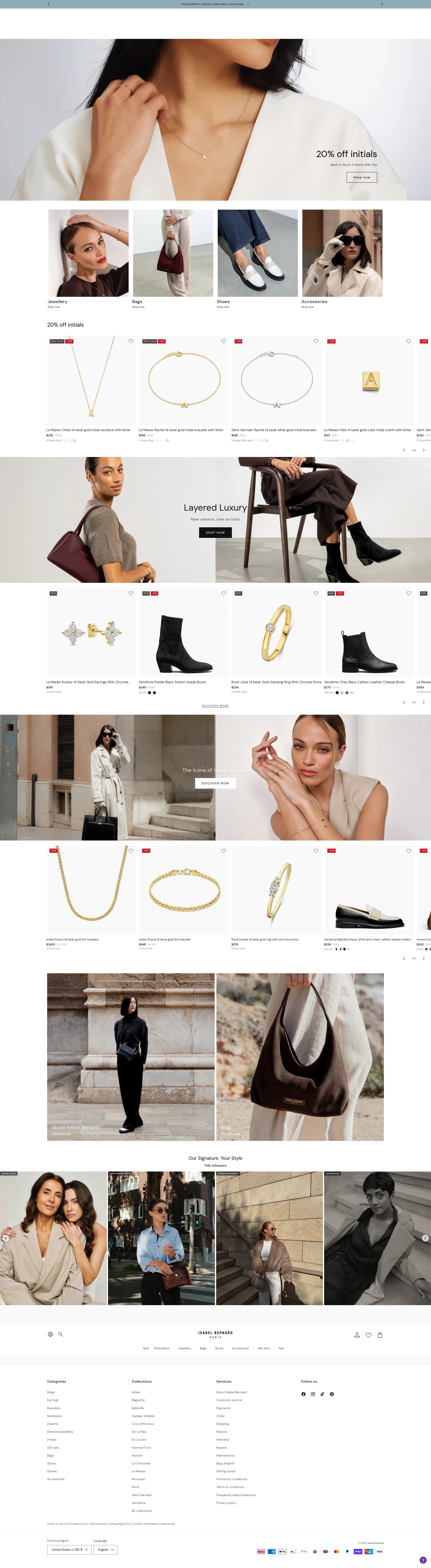 Screenshot of isabelbernard.com