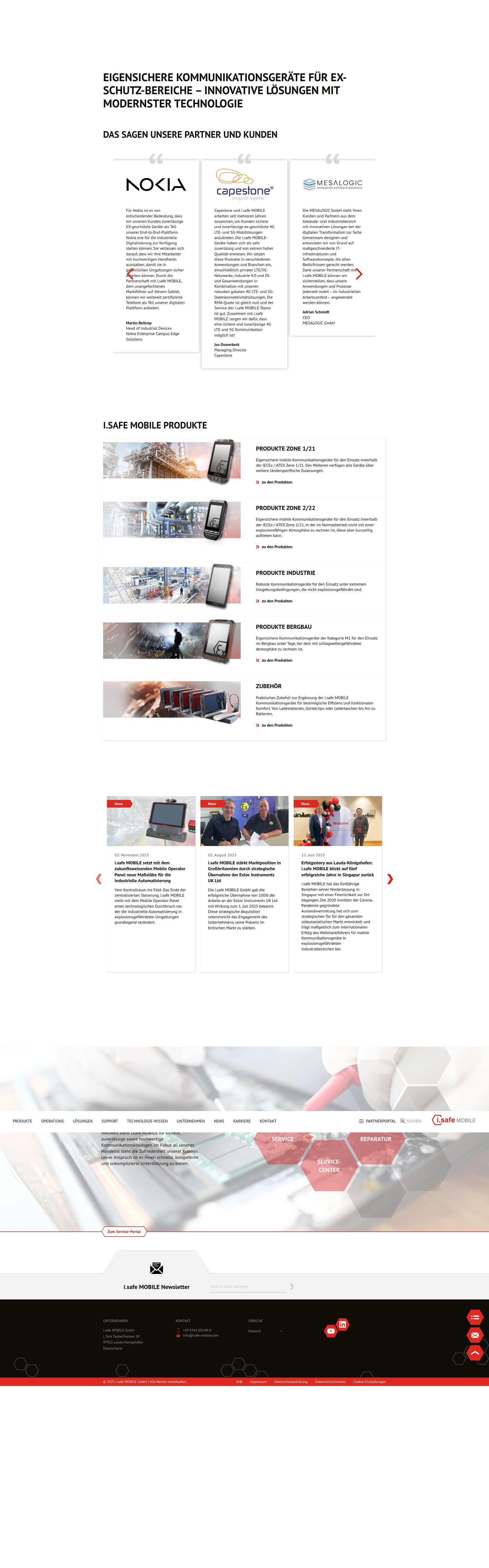 Screenshot of isafe-mobile.com