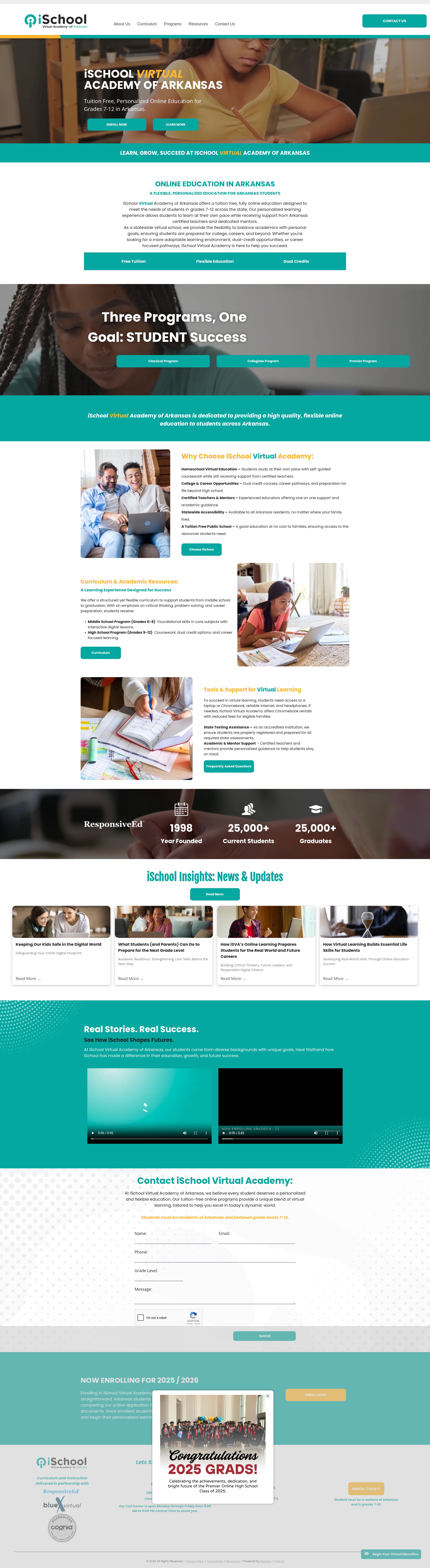 Screenshot of ischoolvirtualar.com