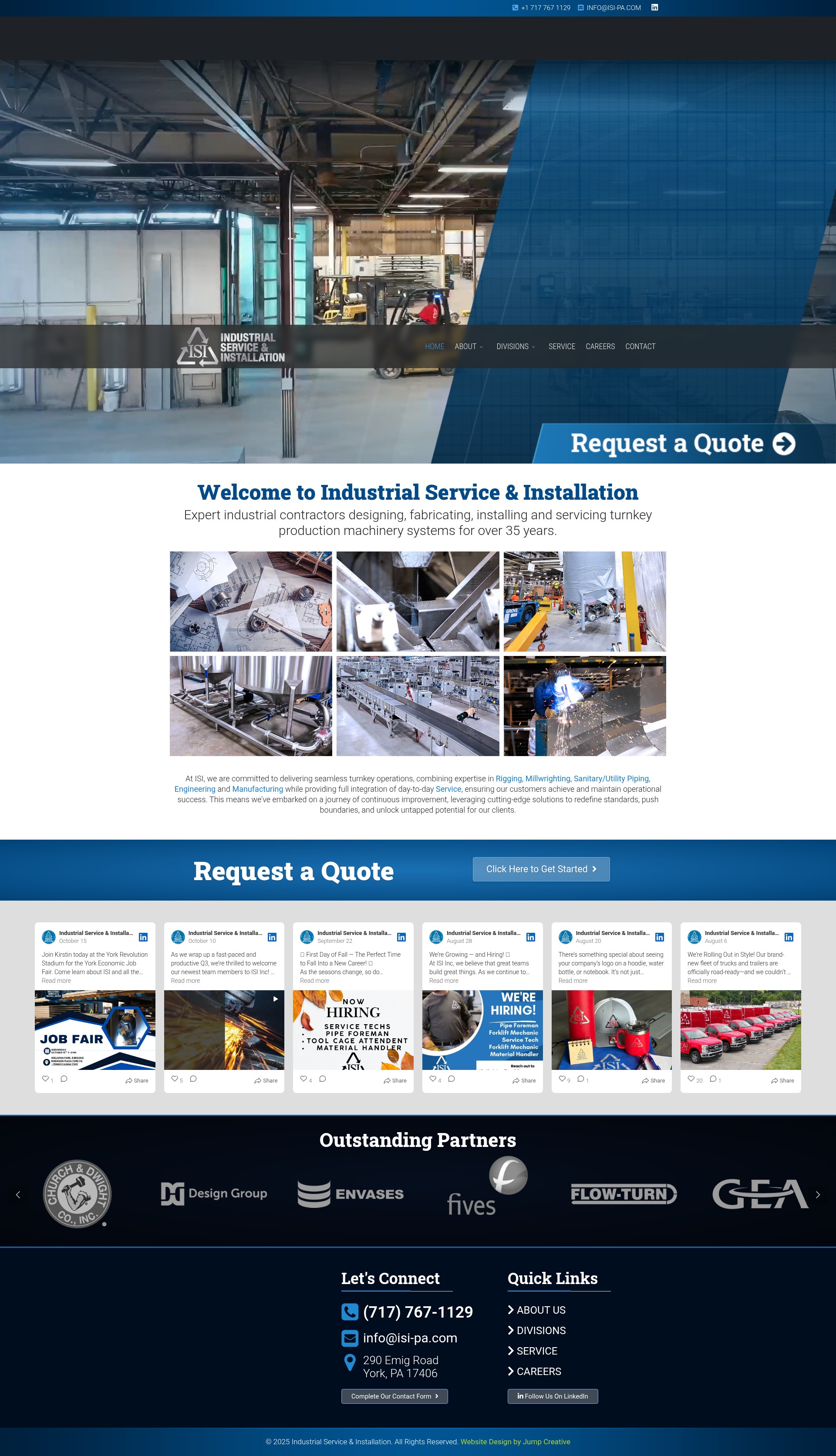 Screenshot of isi-pa.com