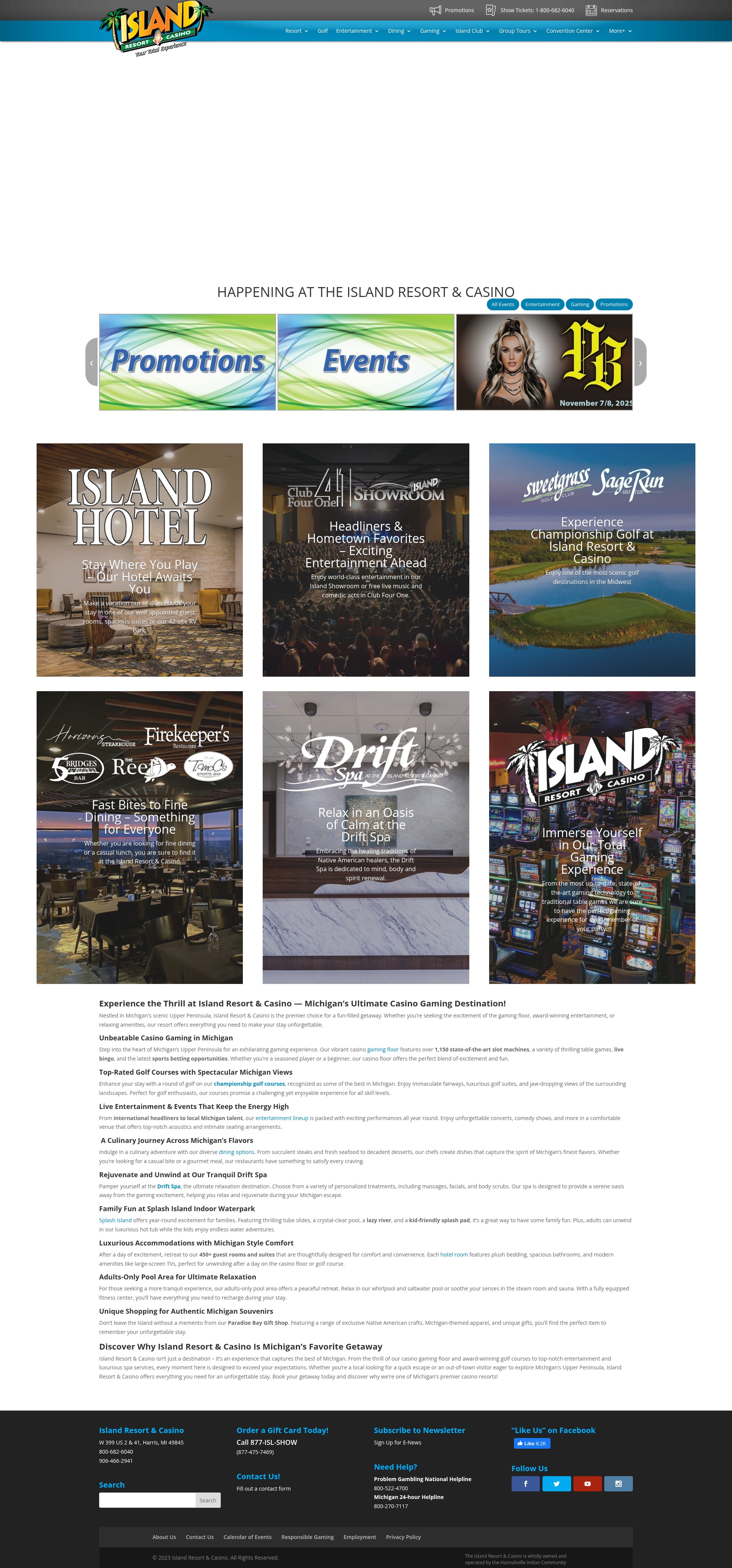 Screenshot of islandresortandcasino.com