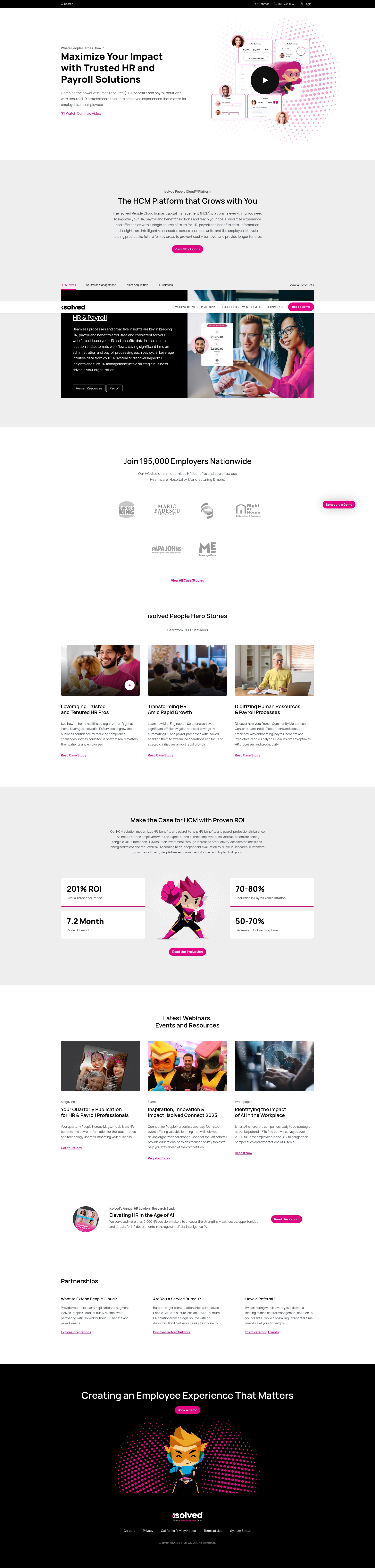 Screenshot of isolvedhcm.com