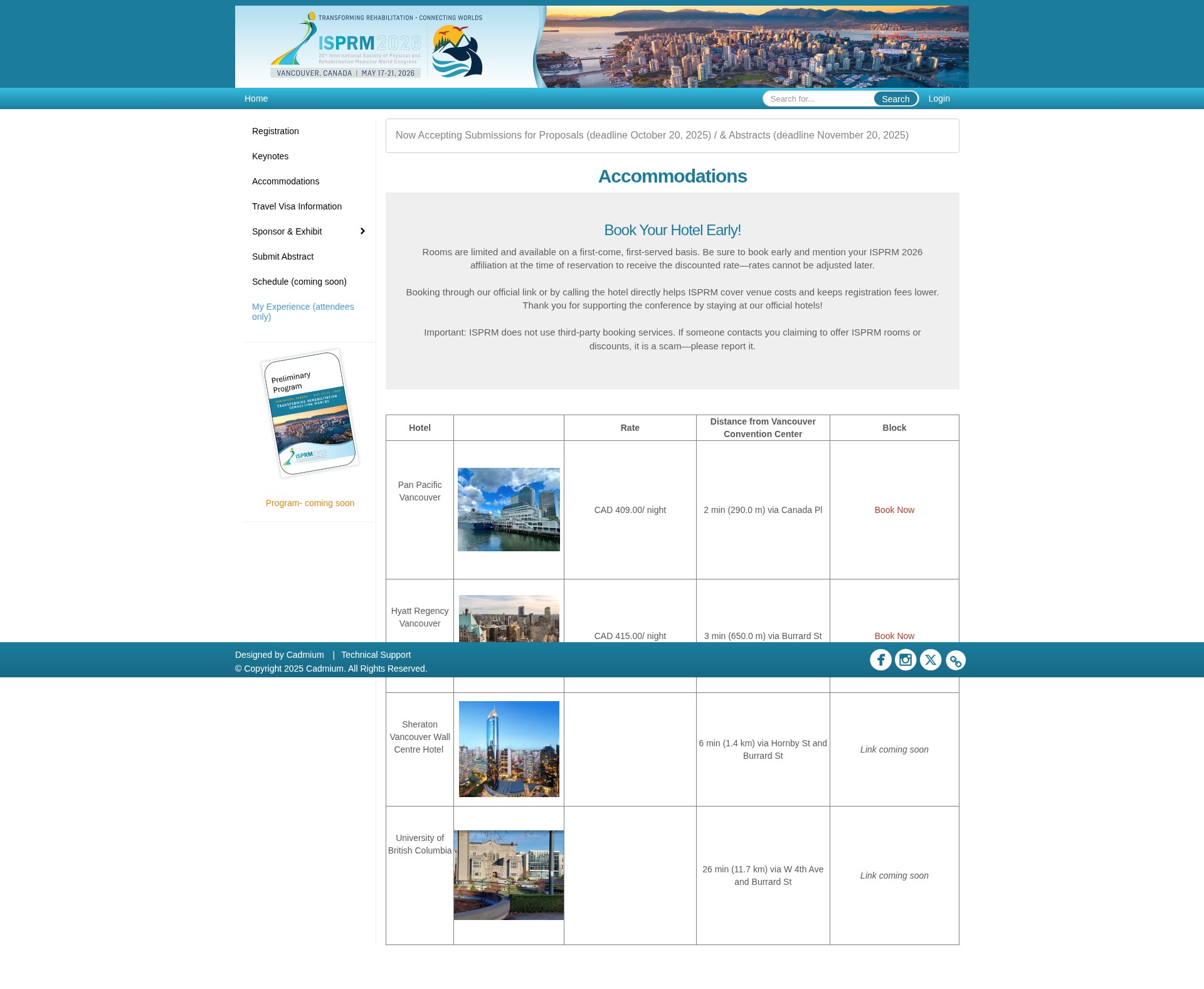 Screenshot of isprm2026.eventscribe.net
