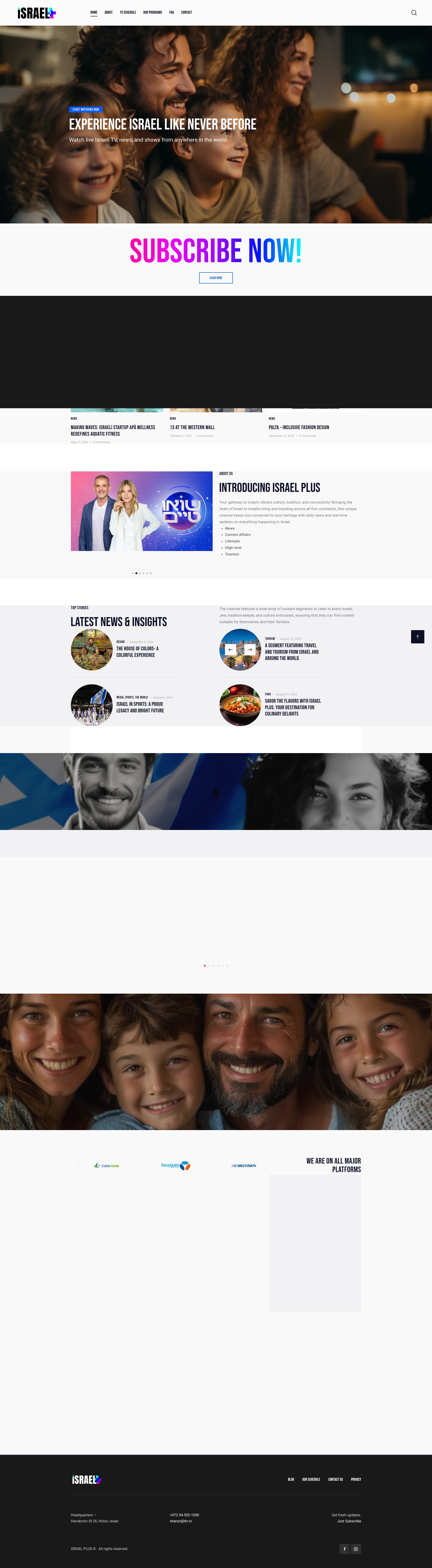 Screenshot of israelplus.tv