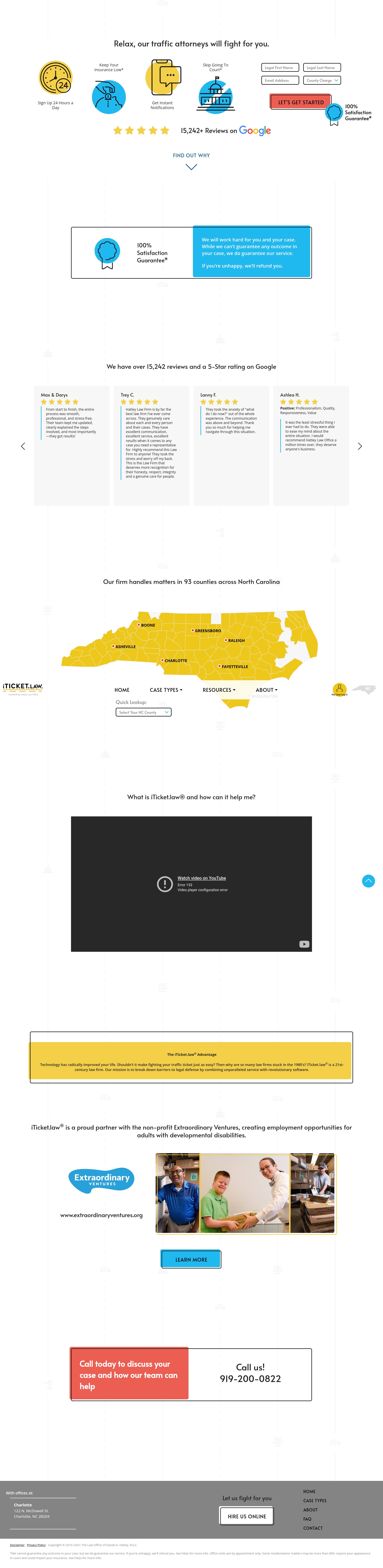 Screenshot of iticket.law