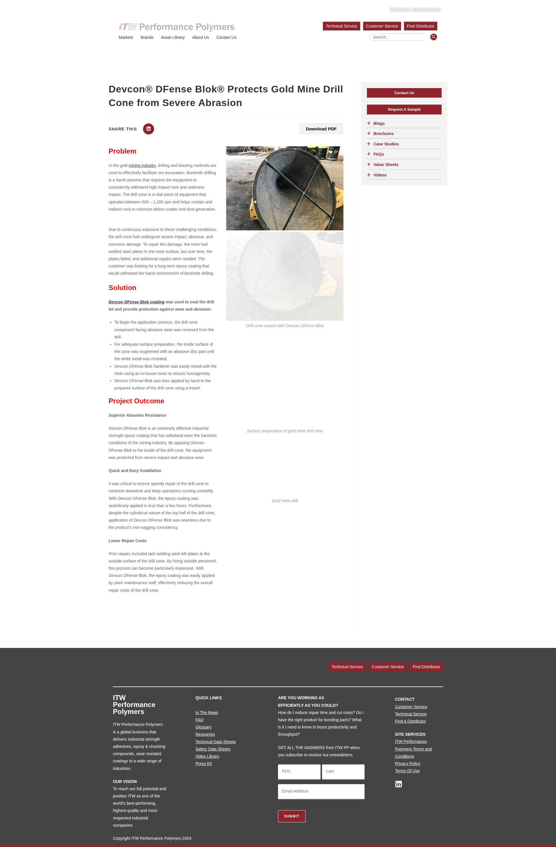 Screenshot of itwperformancepolymers.com