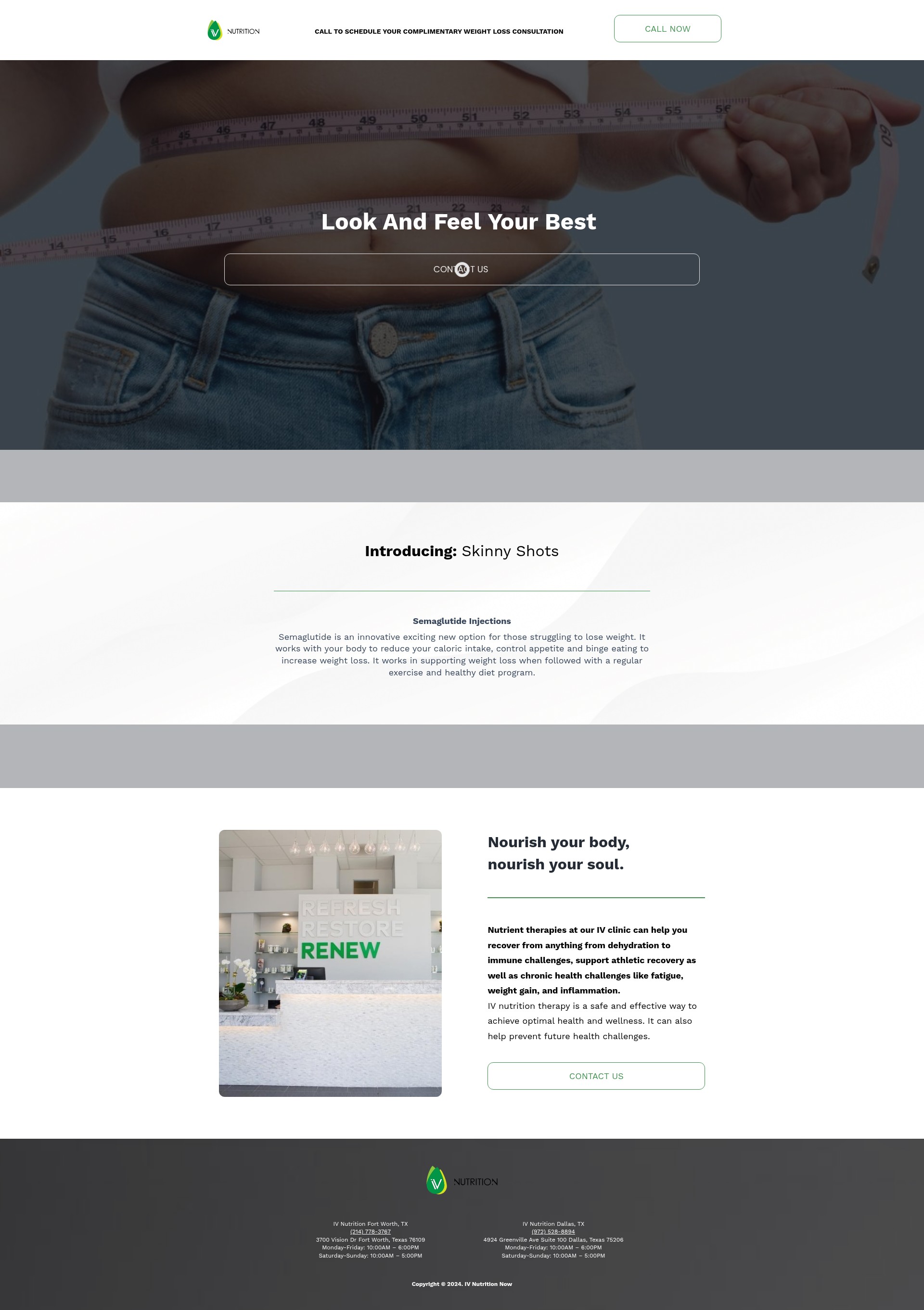 Screenshot of ivnutritiondfw.vdigitalservices.com