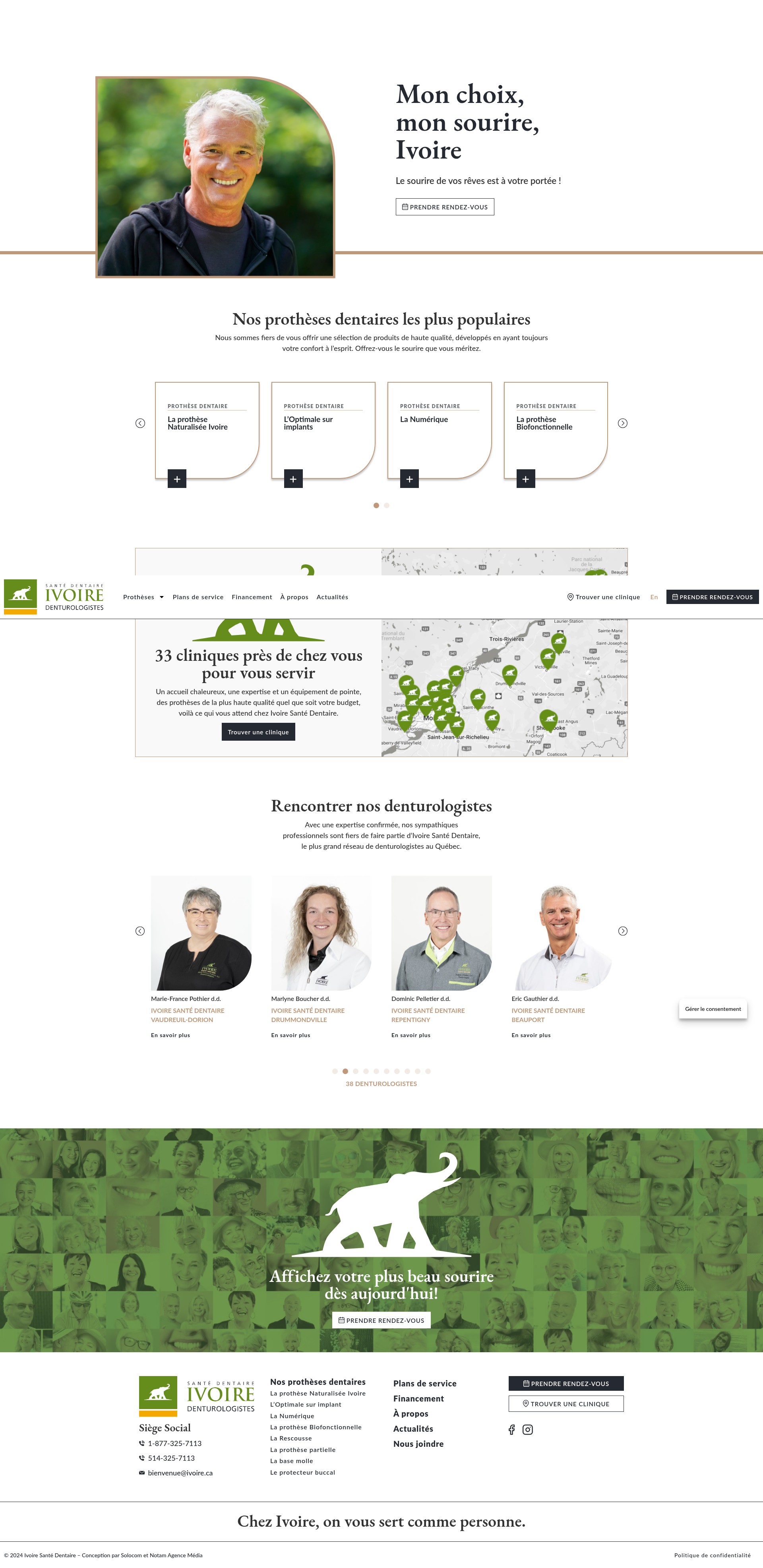 Screenshot of ivoire.ca