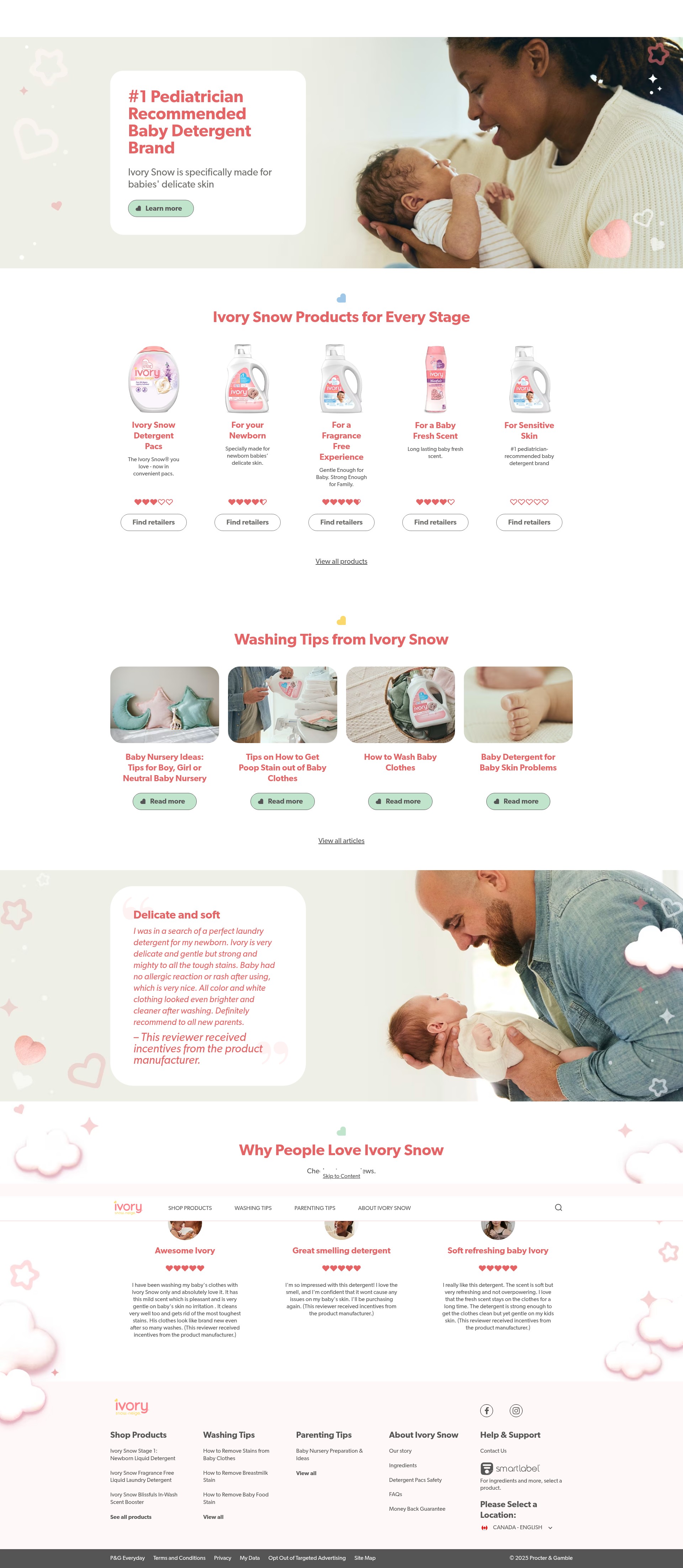Screenshot of ivorysnow.ca
