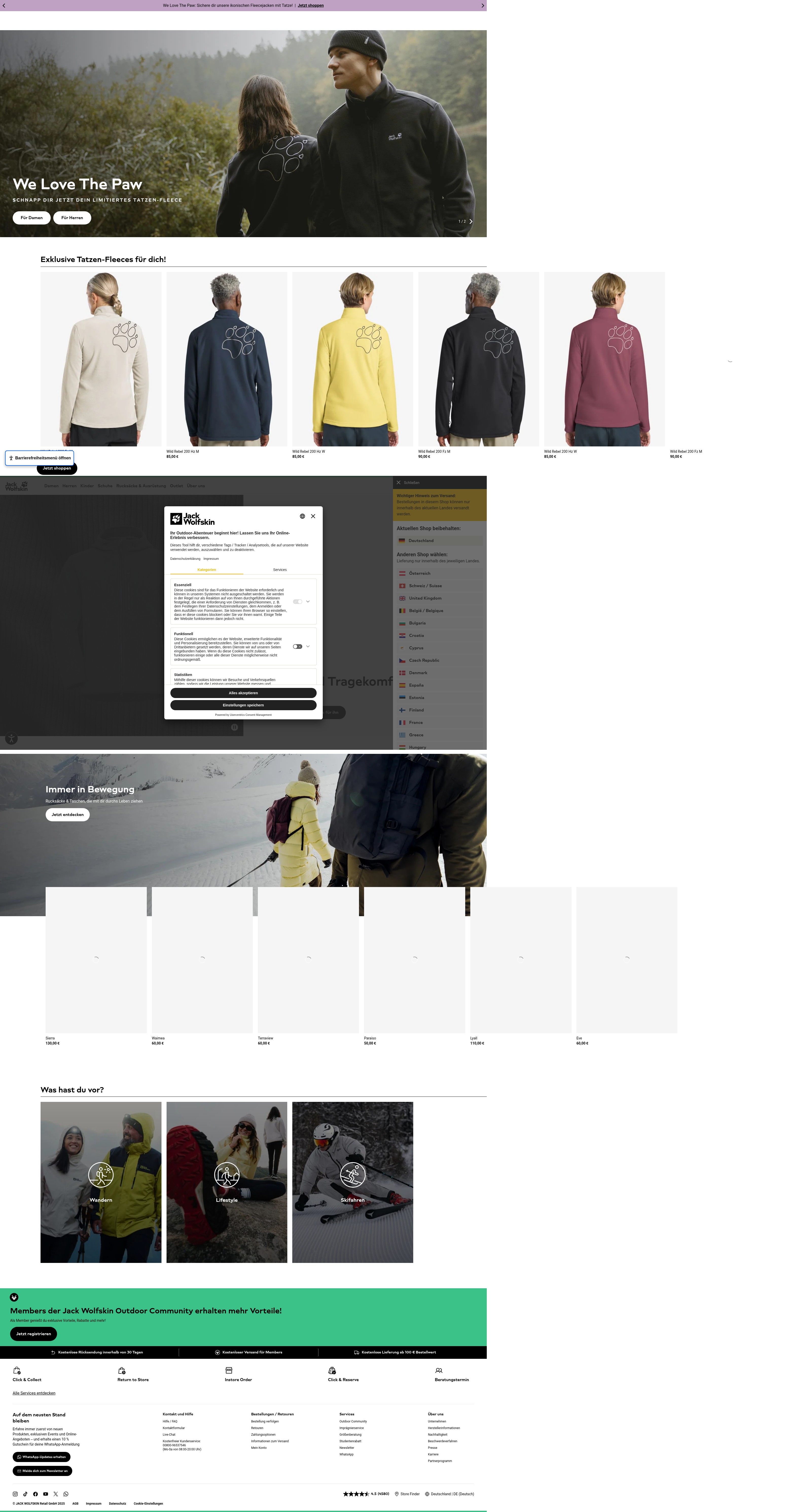Screenshot of jack-wolfskin.de