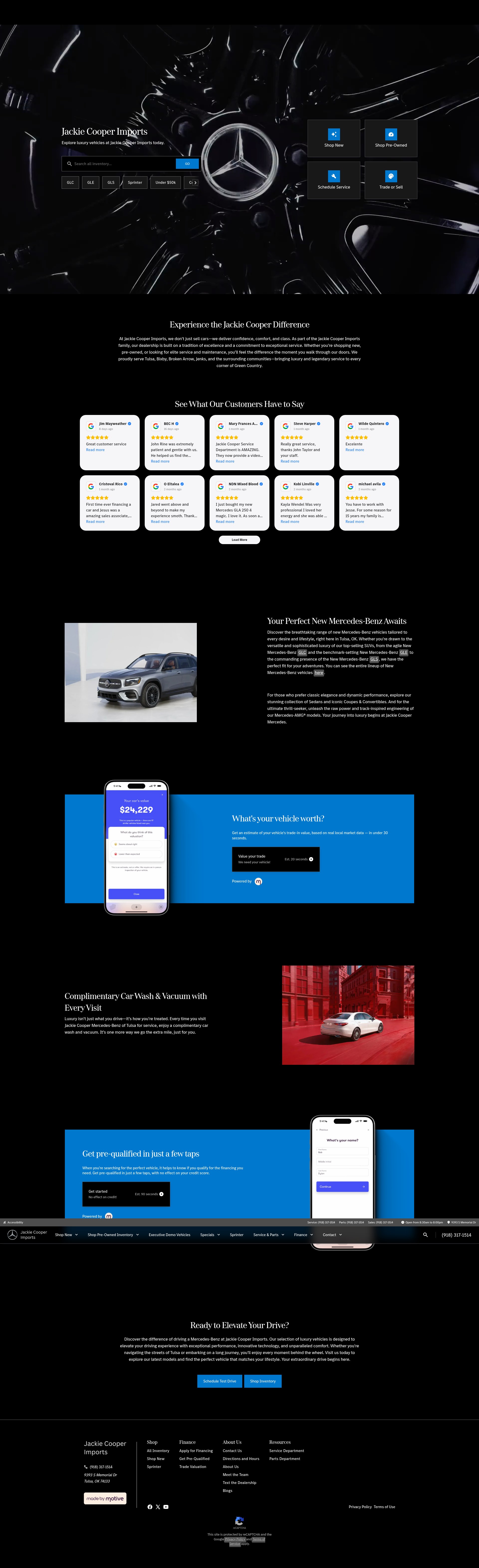 Screenshot of jackiecoopermercedes.com
