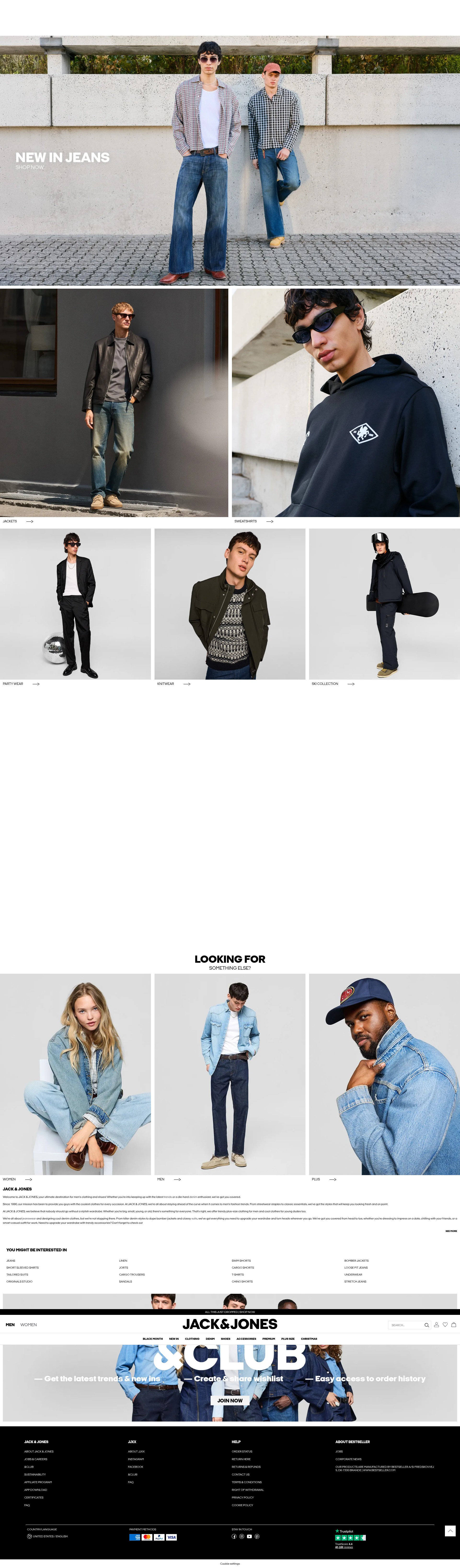 Screenshot of jackjones.com