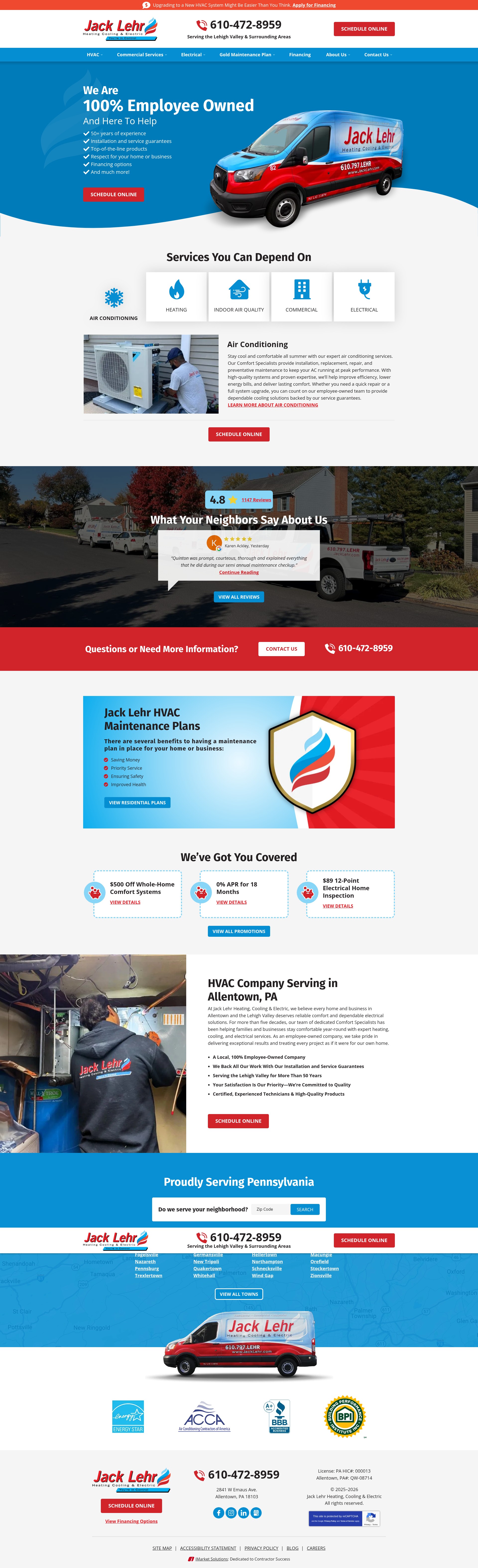 Screenshot of jacklehr.com