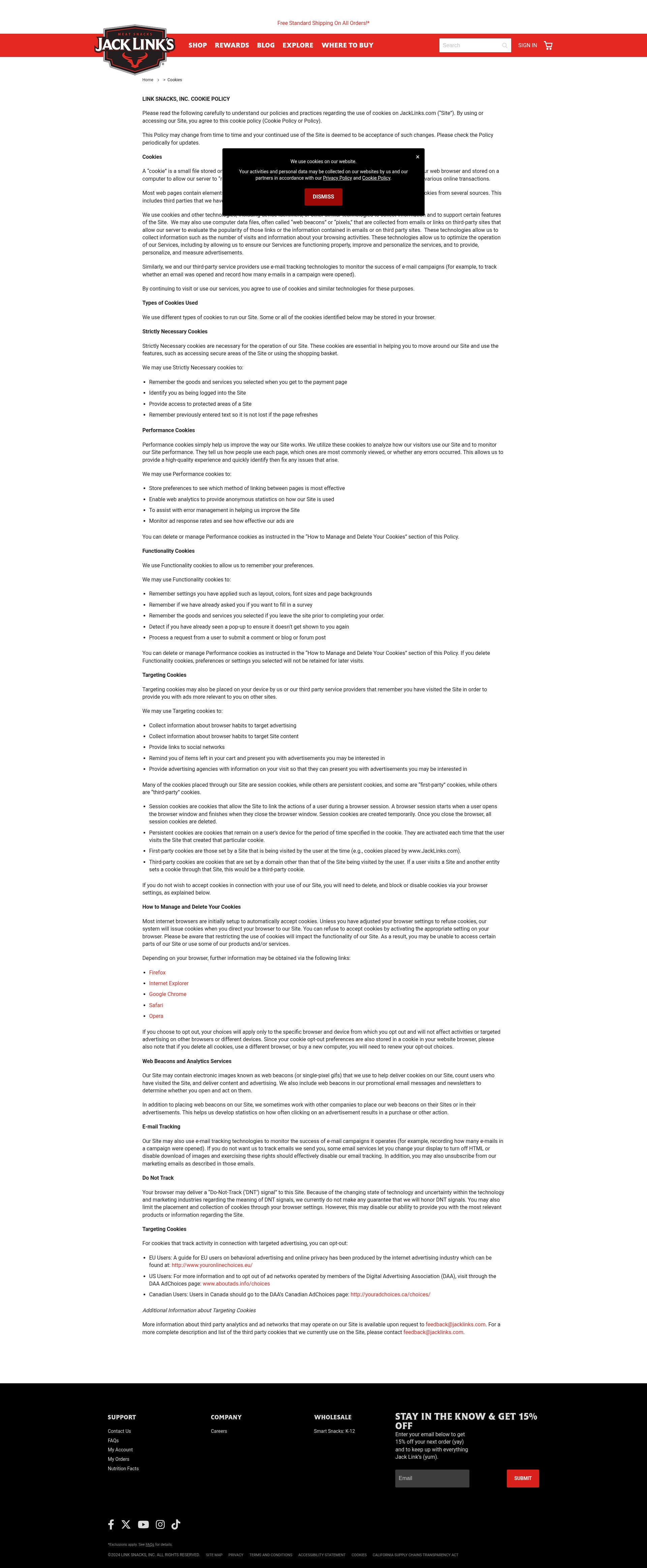 Screenshot of jacklinks.com