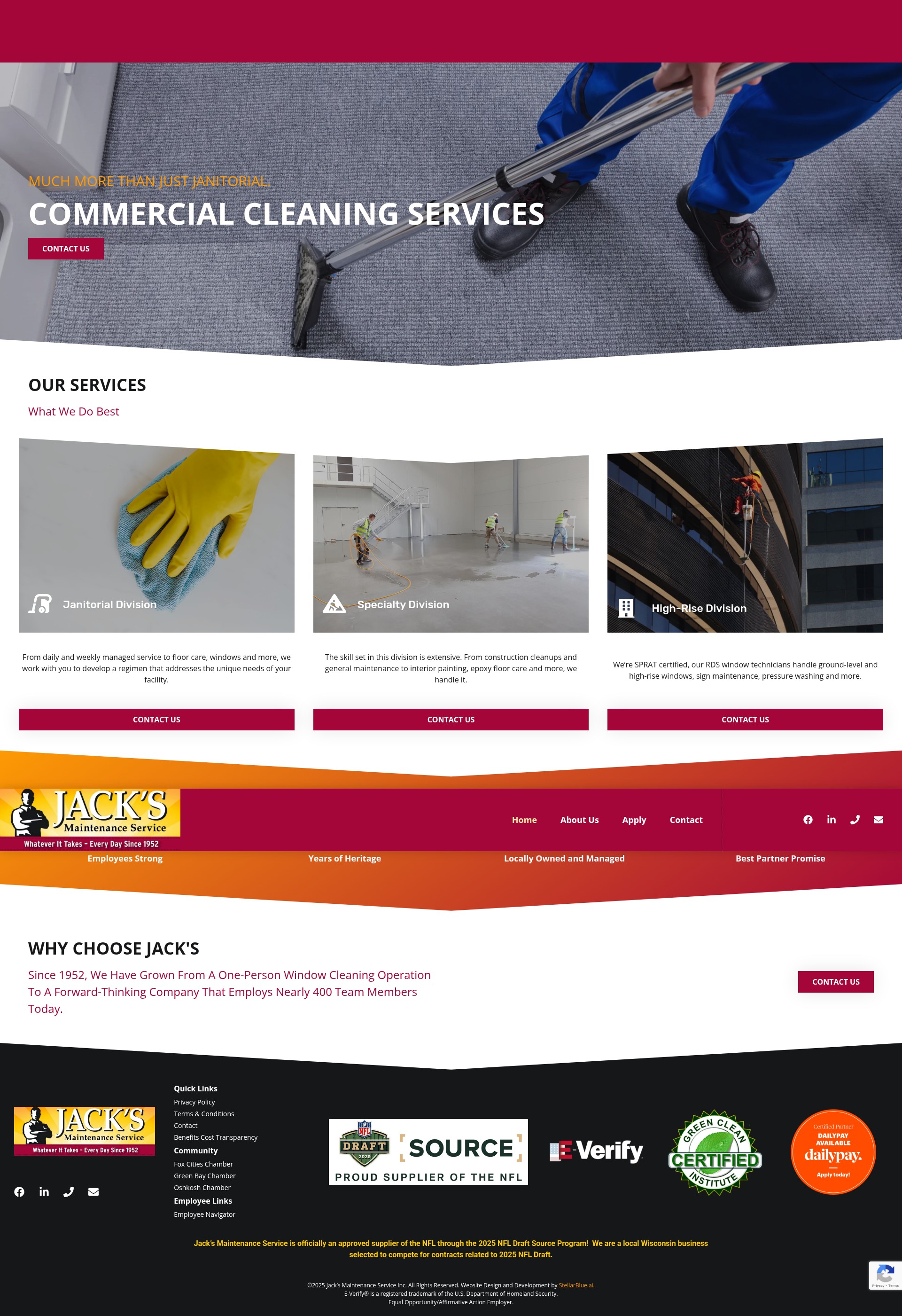 Screenshot of jacksmaintenance.com
