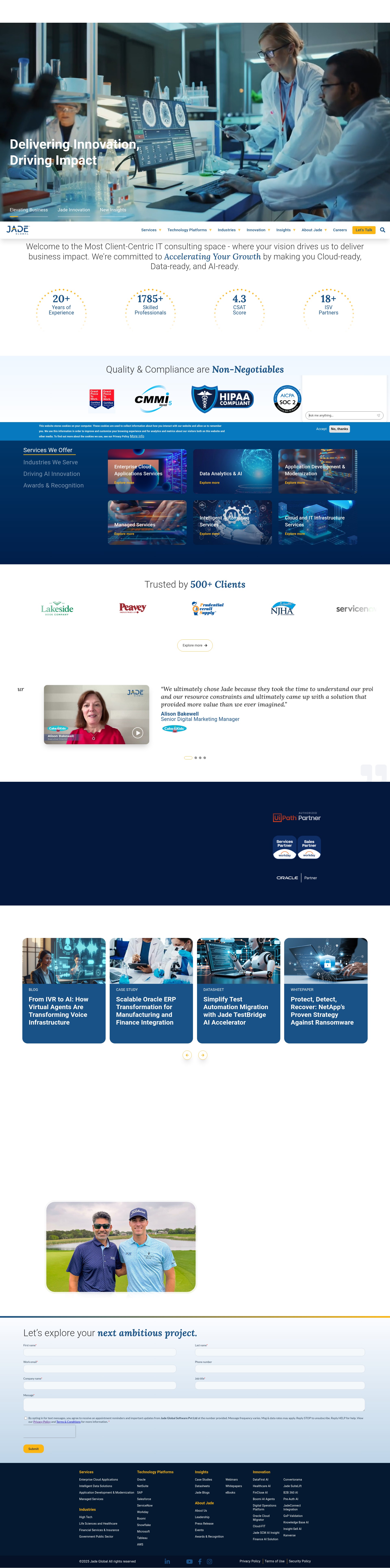 Screenshot of jadeglobal.com