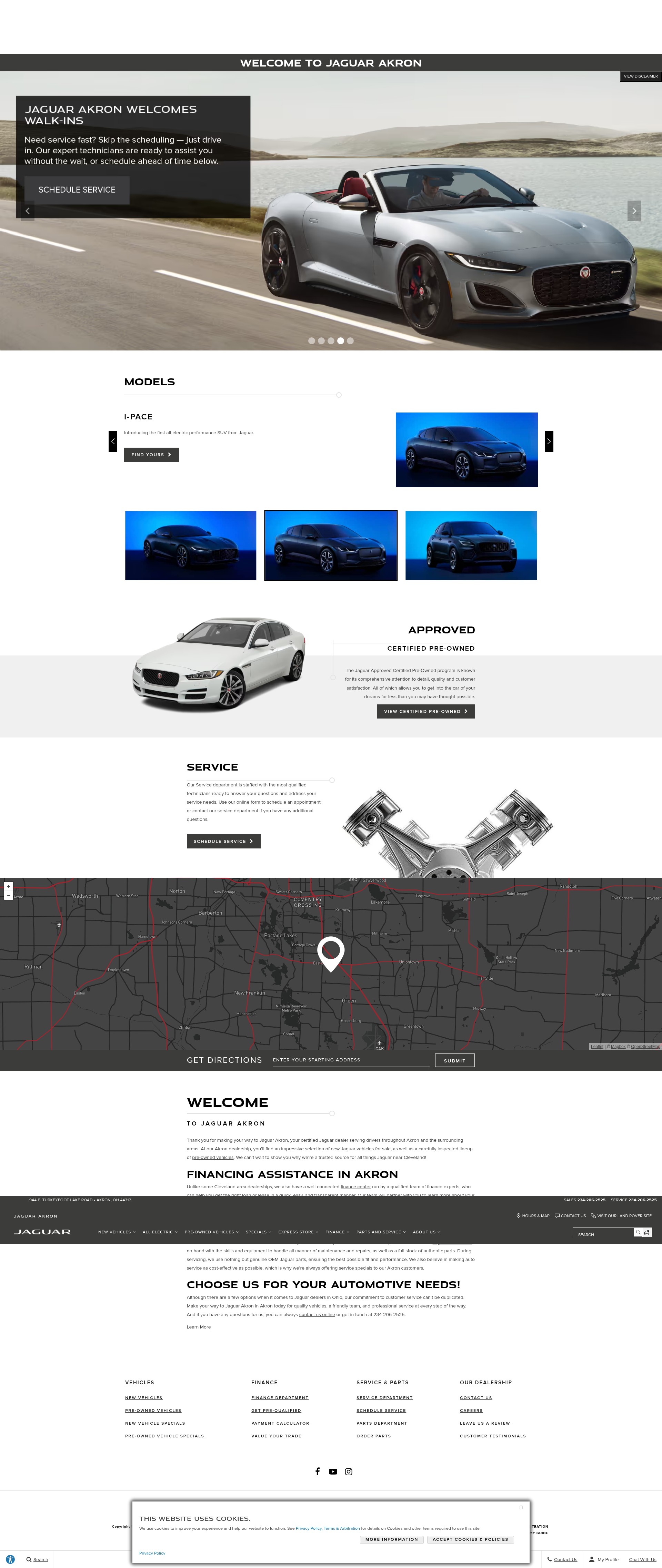 Screenshot of jaguarakron.com