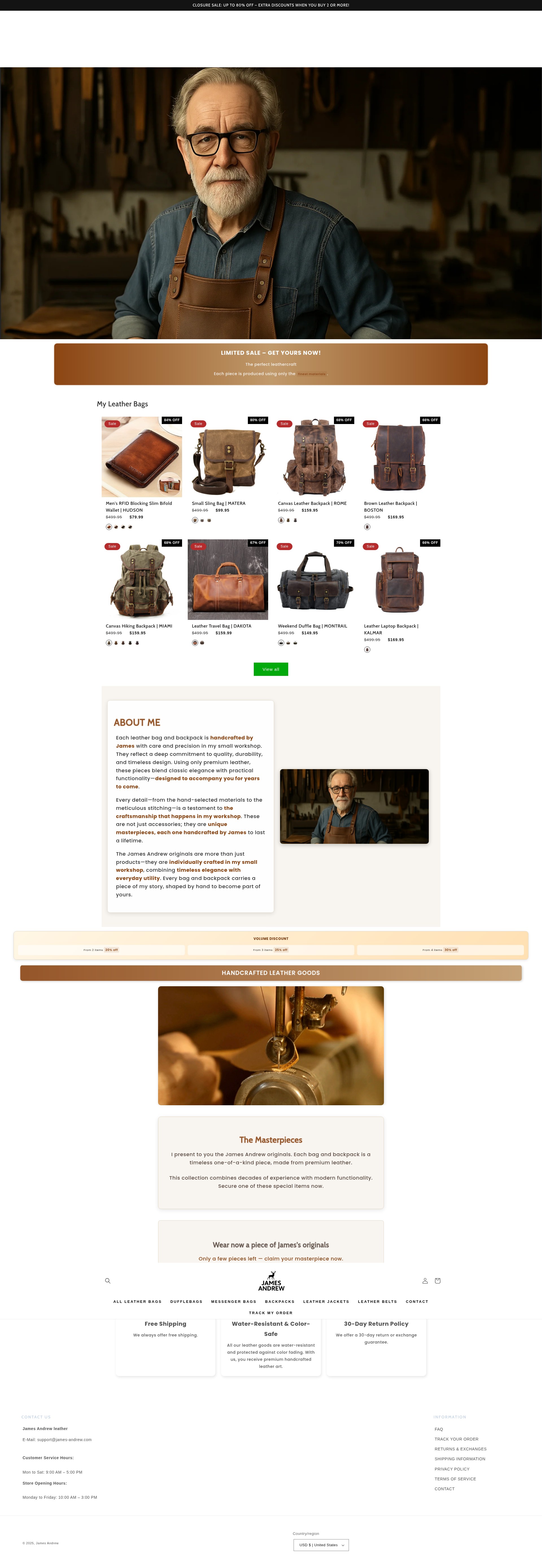 Screenshot of james-andrew.com