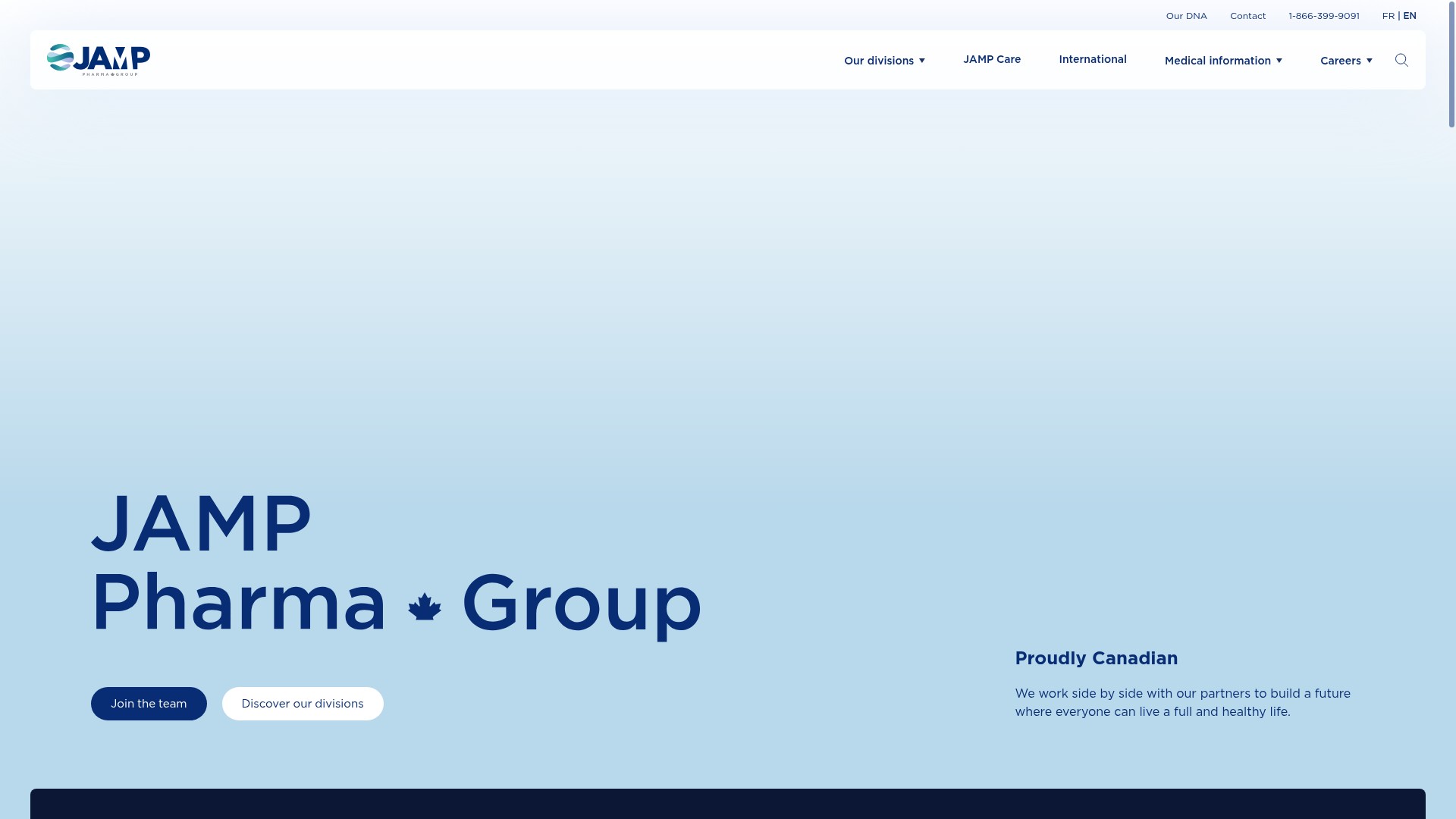 Screenshot of jamppharma.ca
