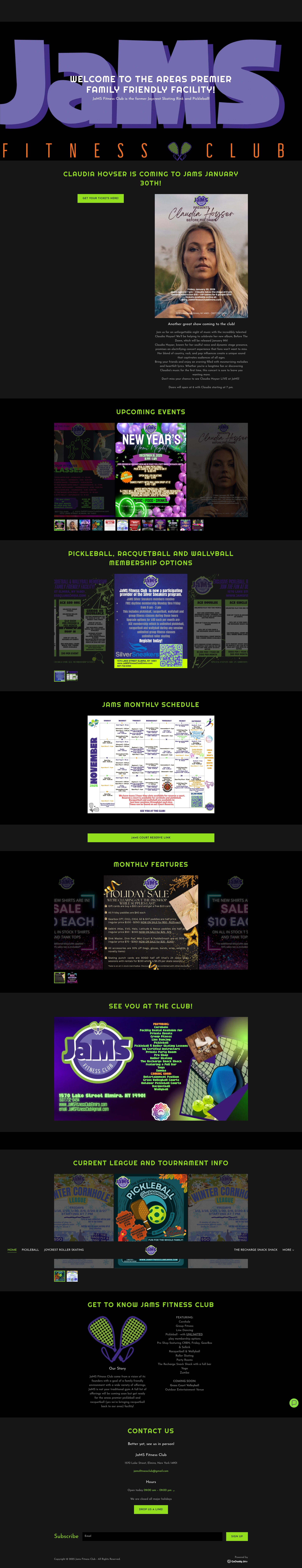 Screenshot of jamsfitnessclubelmira.com