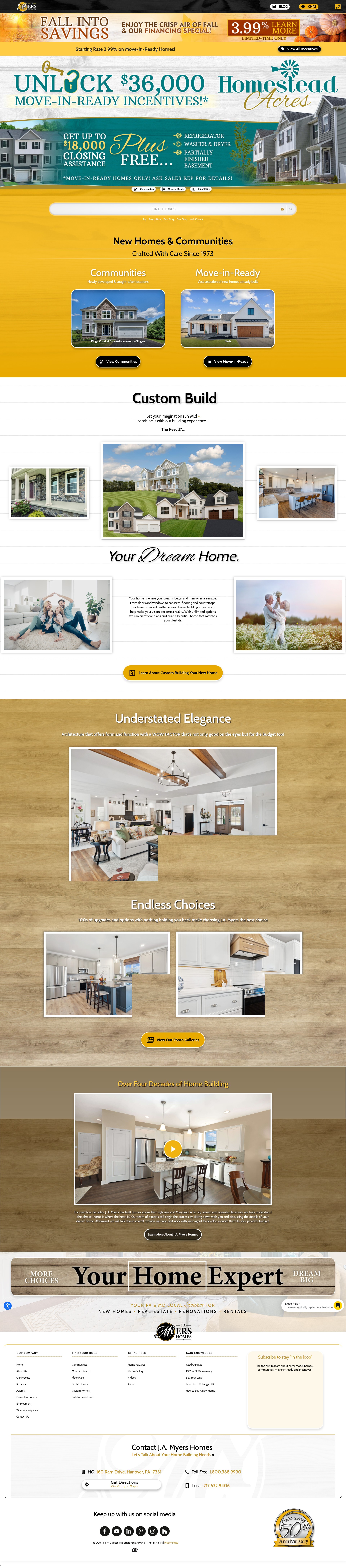 Screenshot of jamyershomes.com