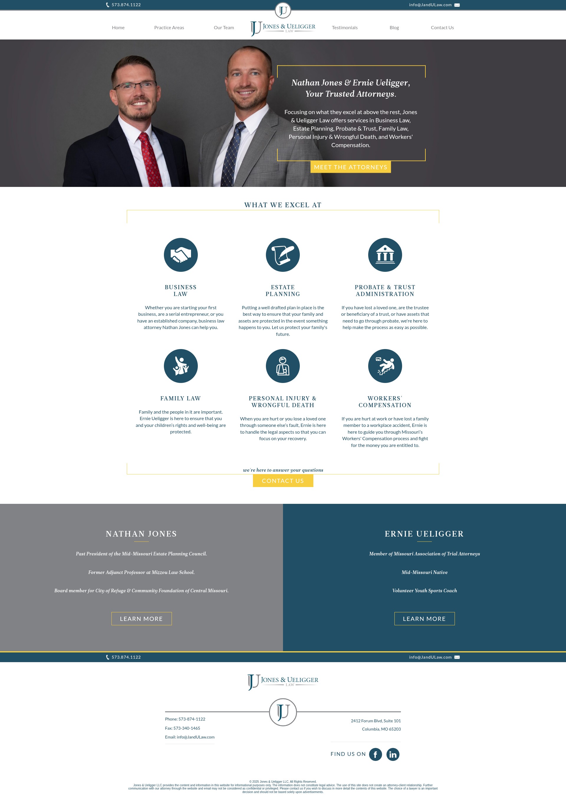 Screenshot of jandulaw.com