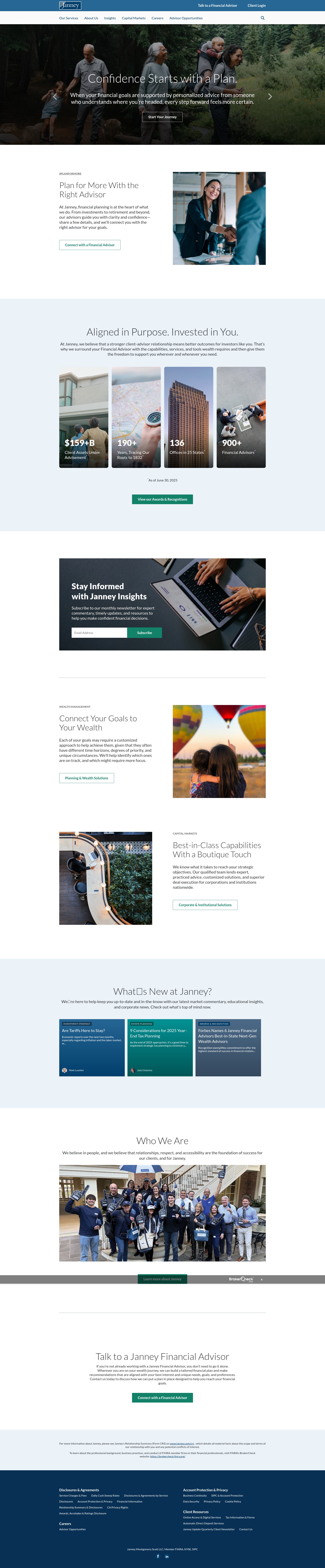 Screenshot of janney.com