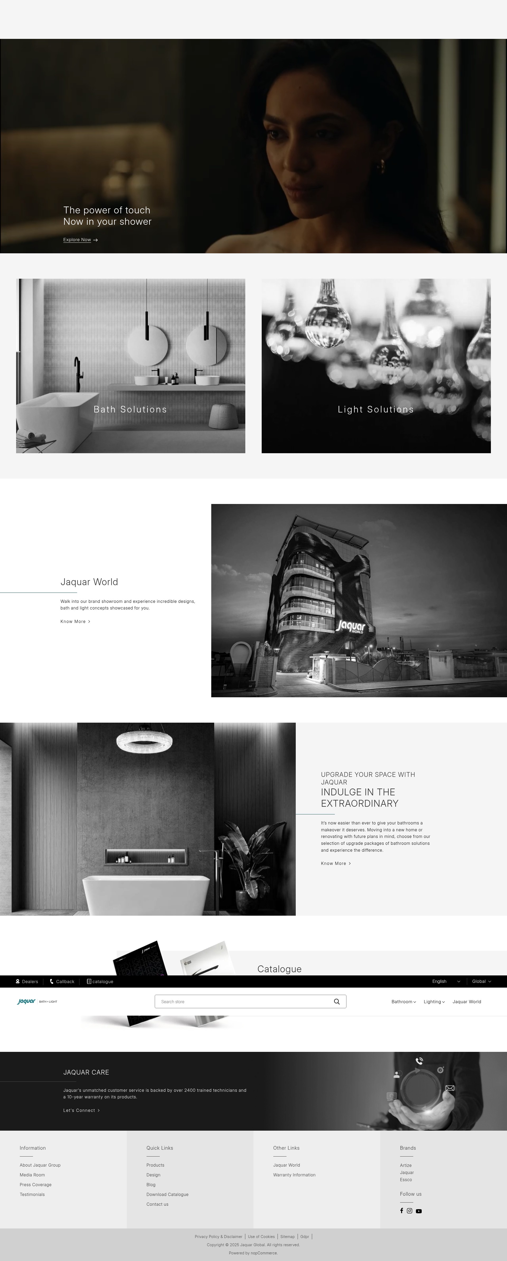 Screenshot of jaquar.com