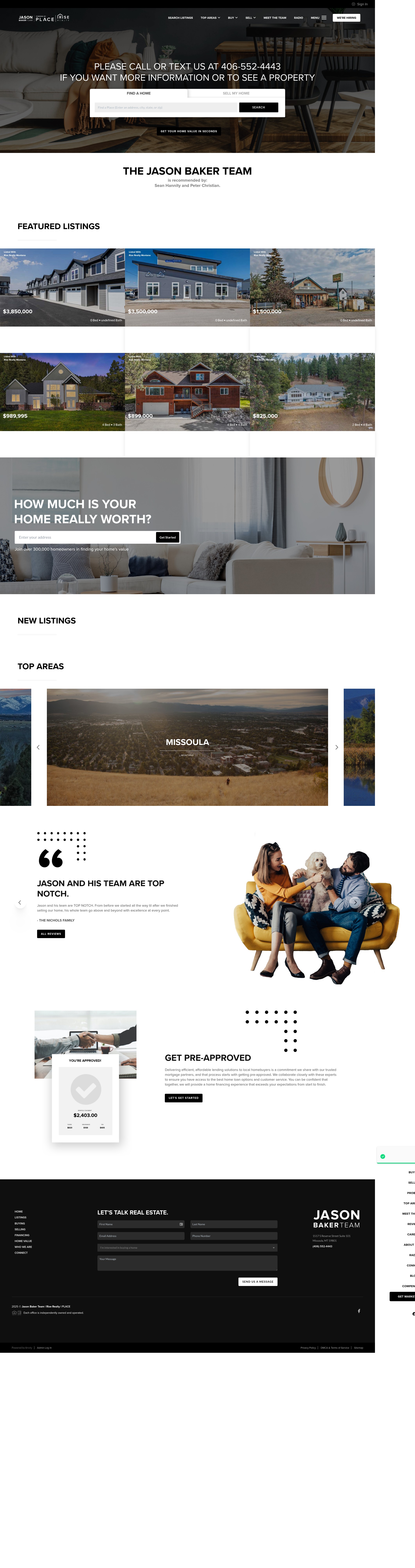 Screenshot of jasonbakerteam.com