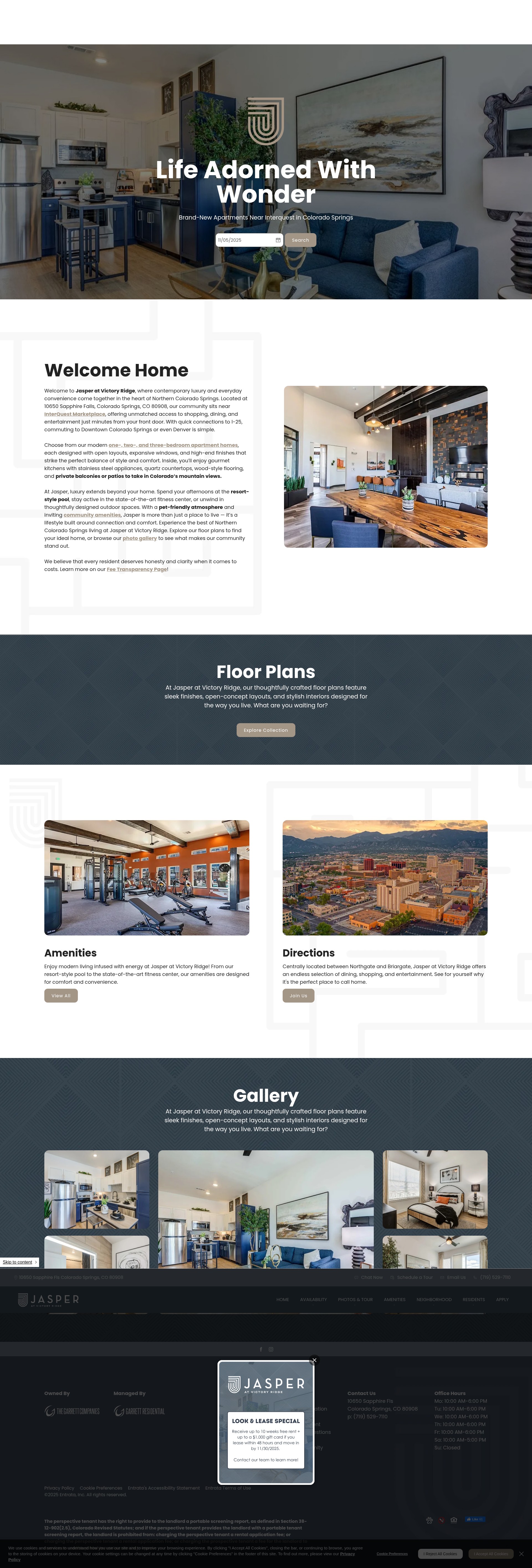 Screenshot of jasperatvictoryridge.com