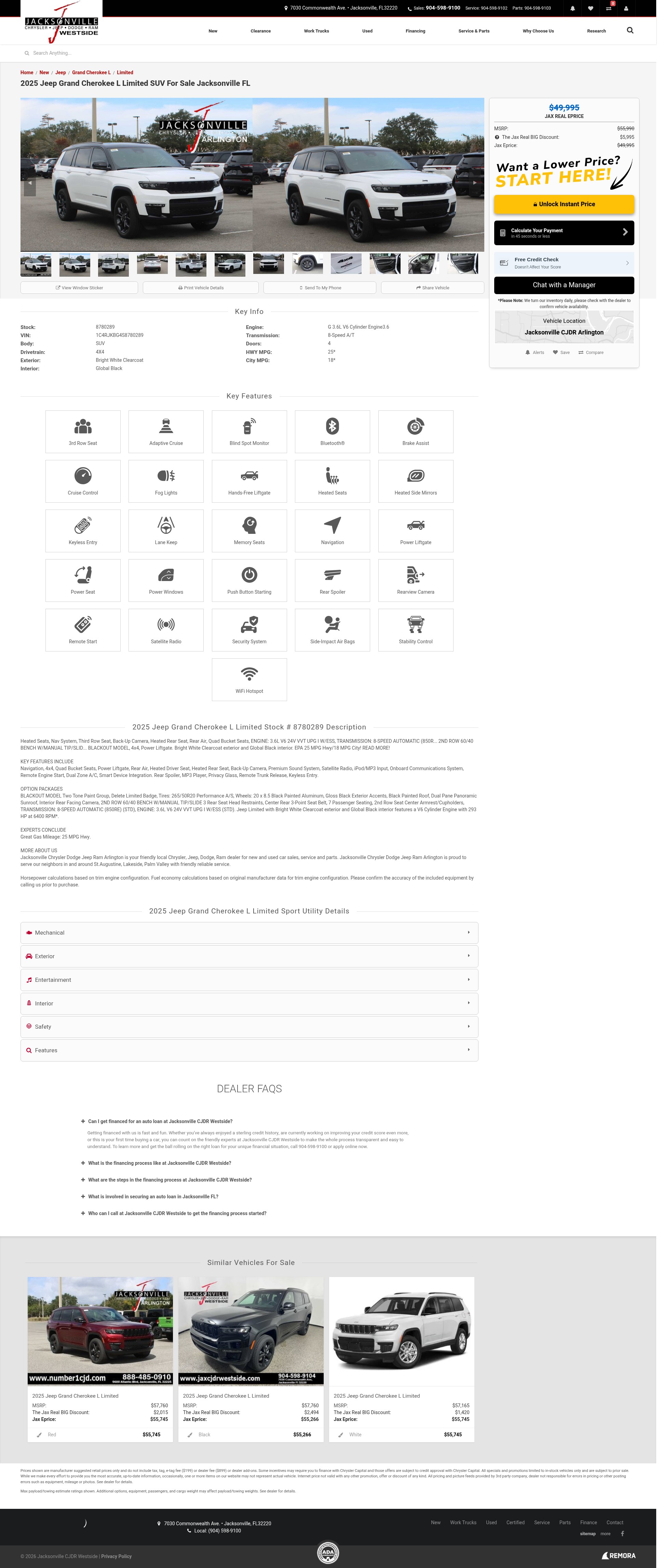 Screenshot of jaxcjdrwestside.com